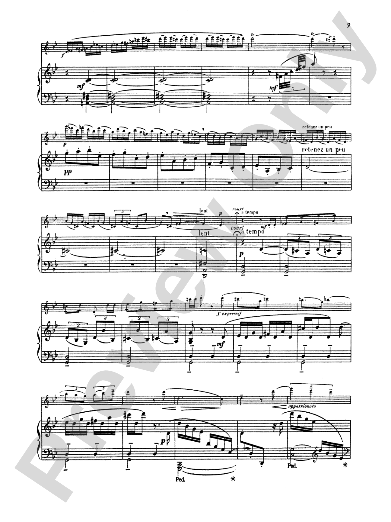 Enesco: Cantabile and Presto: Flute Part(s)