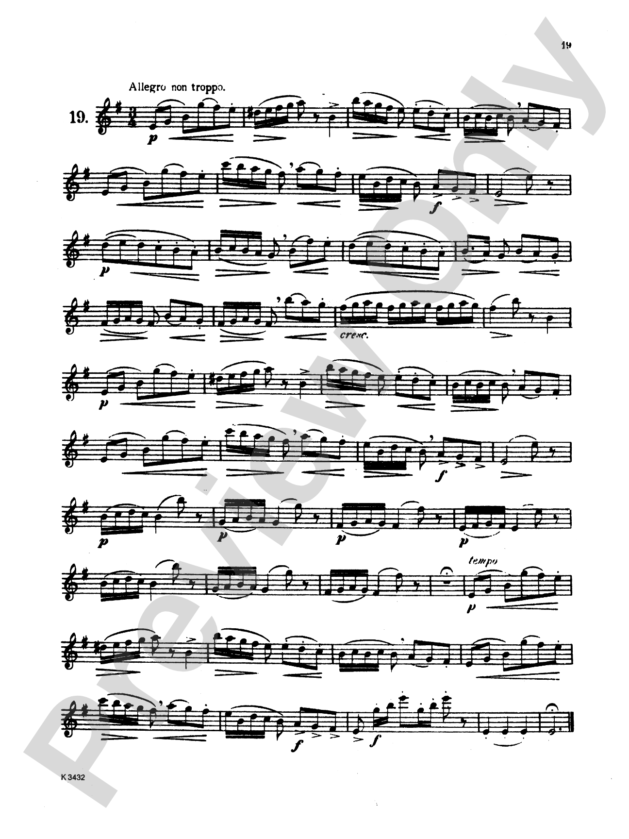 Gariboldi: Thirty Easy and Progressive Studies, Volume II (Nos. 16-30)