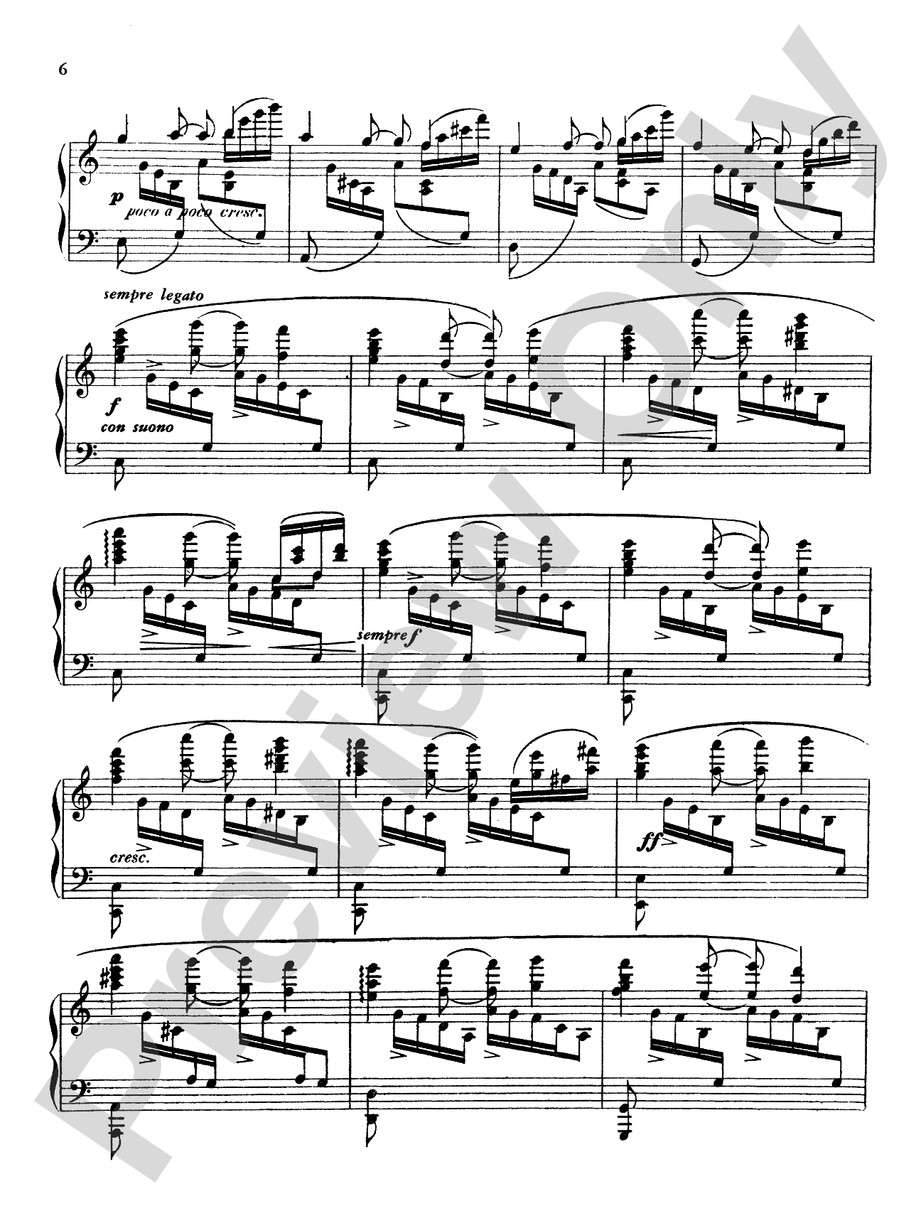 Fauré: Six Barcaroles: Piano Book