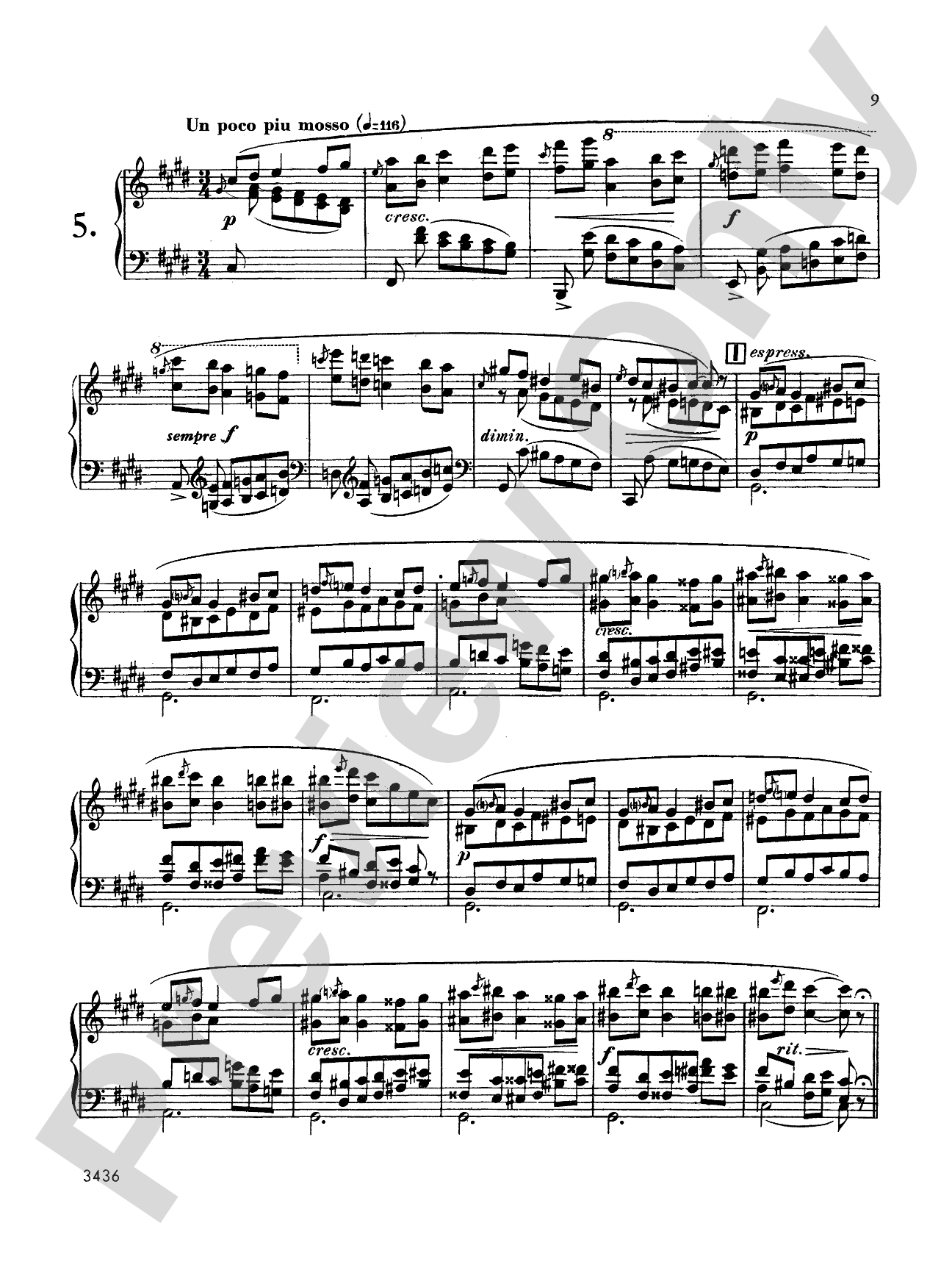 Fauré: Theme and Variations, Op. 73: Piano