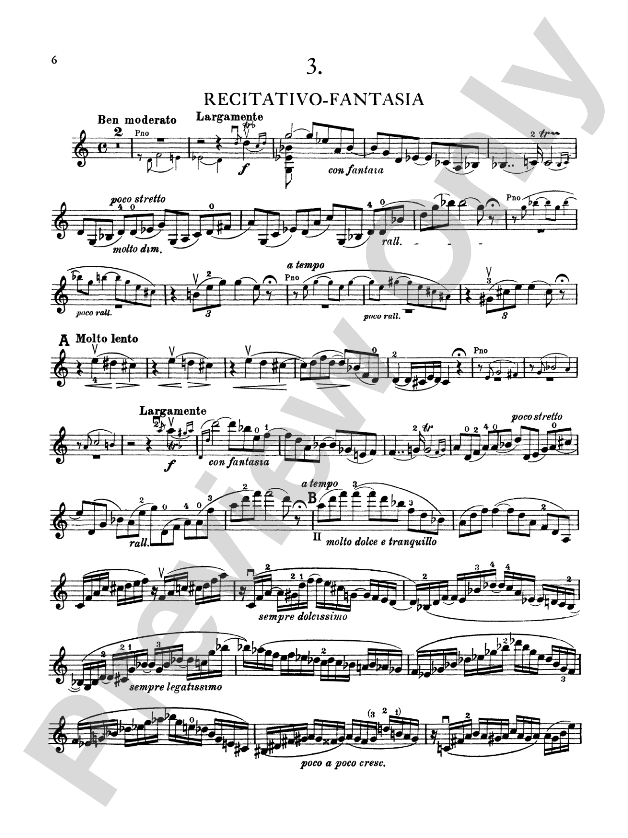 Franck: Sonata in A Major: Violin Book