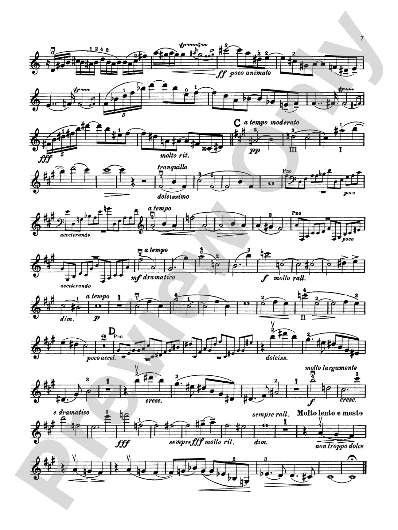 Franck: Sonata in A Major: Violin Book