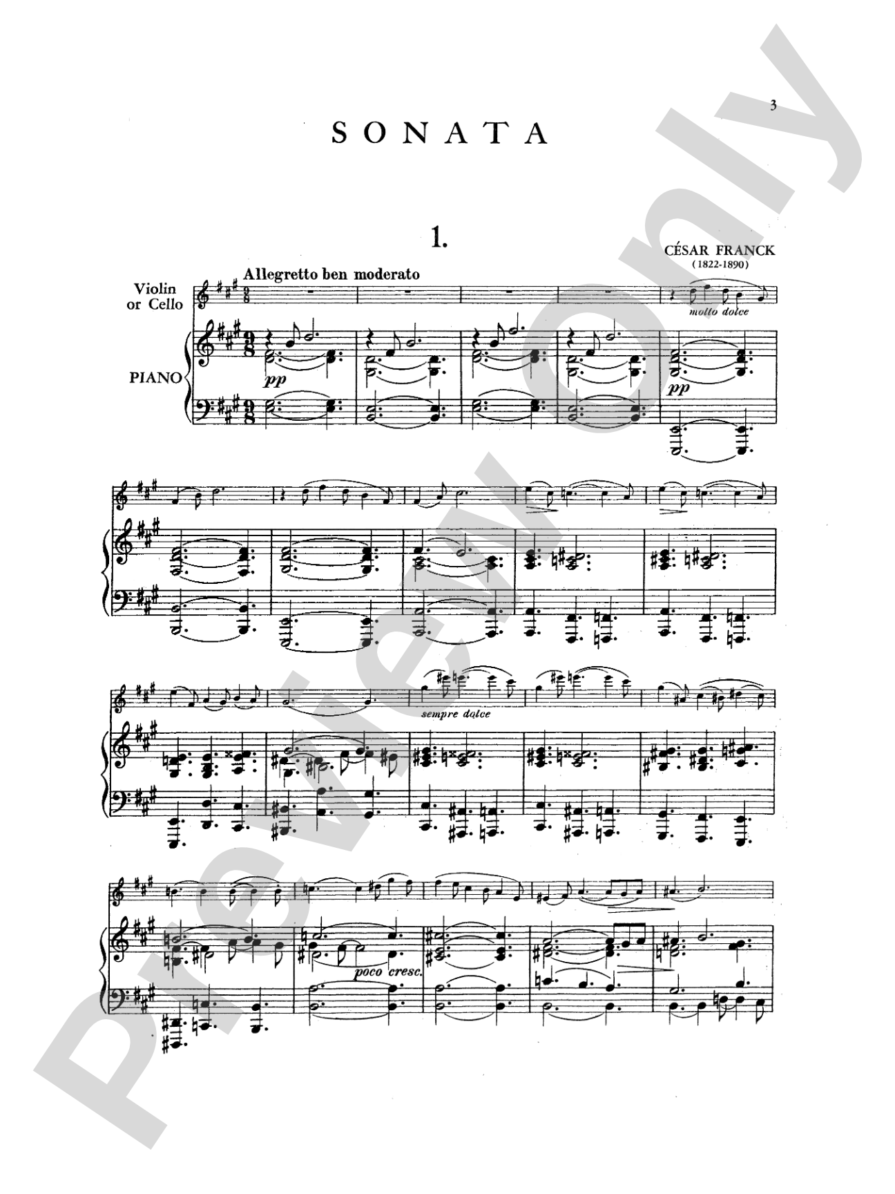 Franck: Sonata in A Major