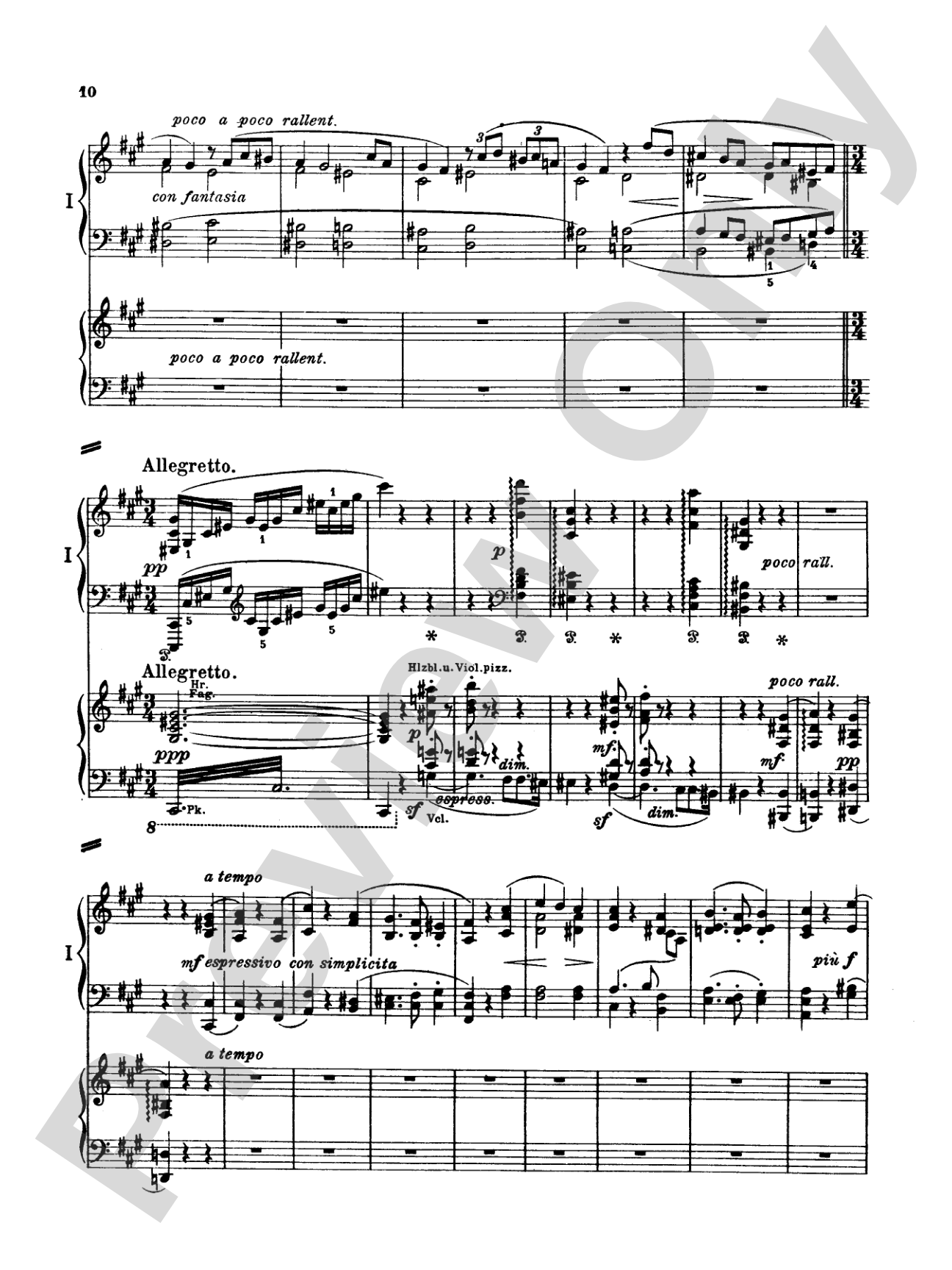 Brahms: Symphonic Variations: Piano Duo (2 Pianos, 4 Hands) Book (2 copies required)