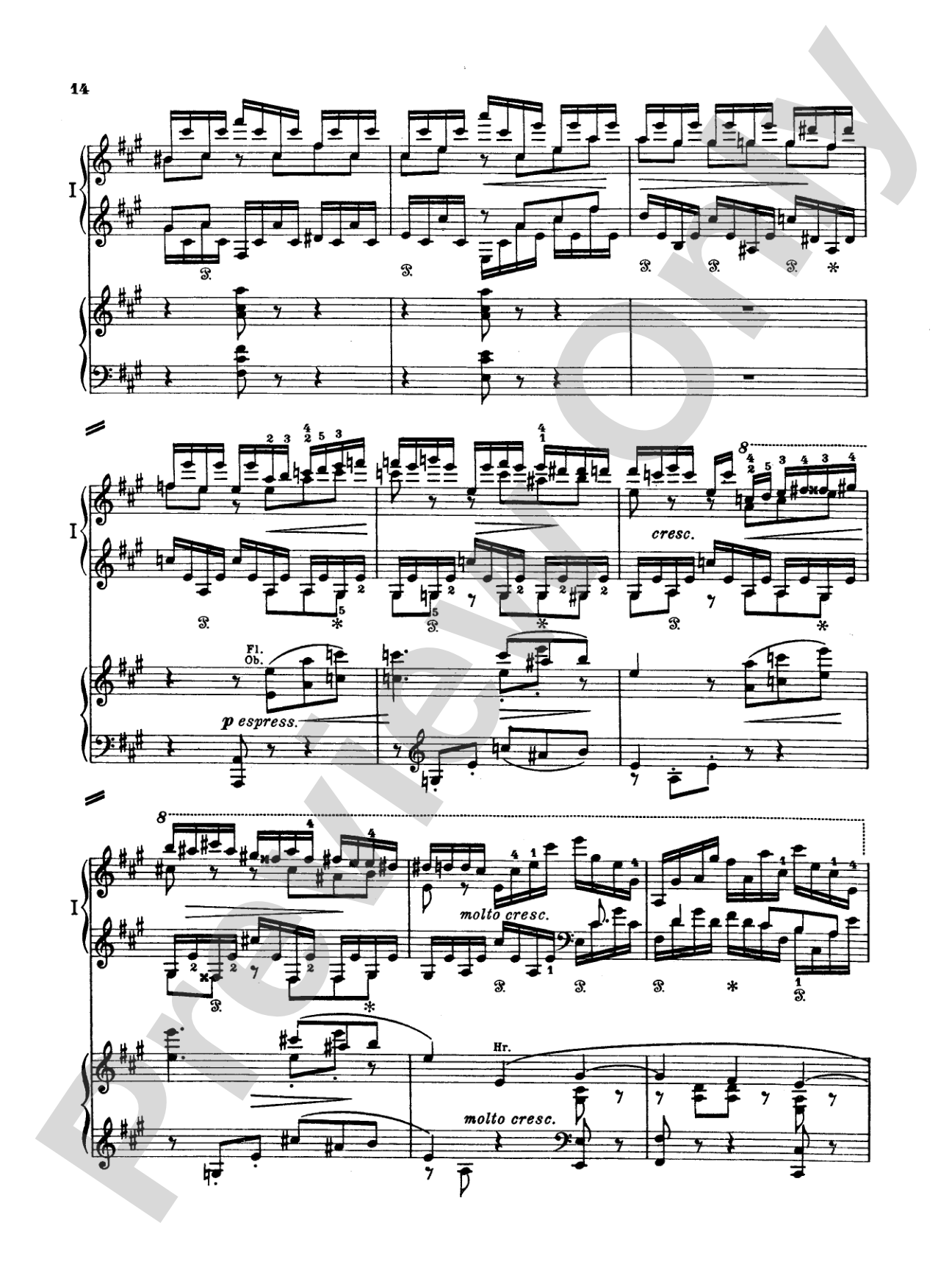 Brahms: Symphonic Variations: Piano Duo (2 Pianos, 4 Hands) Book (2 copies required)