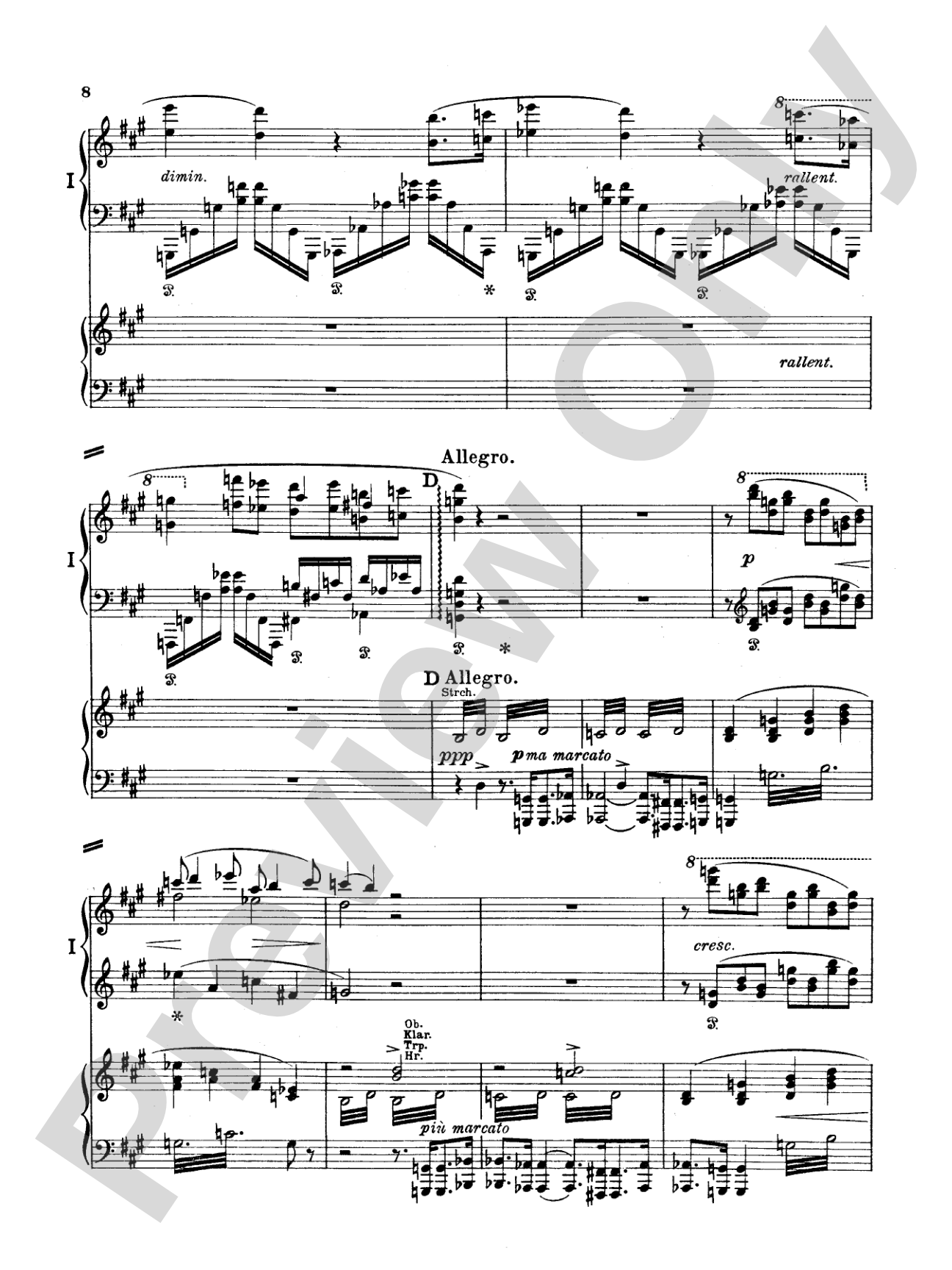 Brahms: Symphonic Variations: Piano Duo (2 Pianos, 4 Hands) Book (2 copies required)