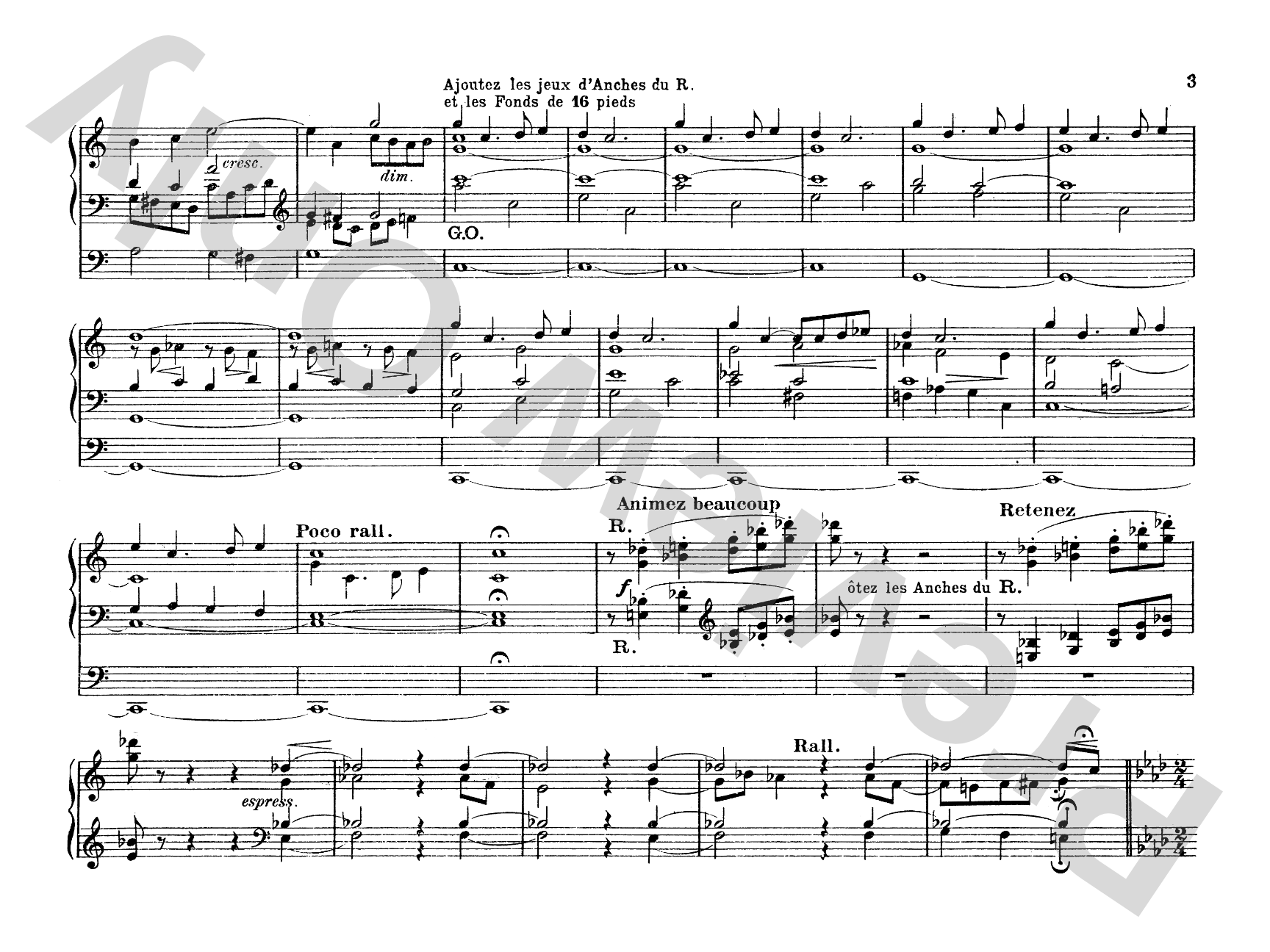 Franck: Complete Organ Works, Volume I: Organ Comb Bound Book