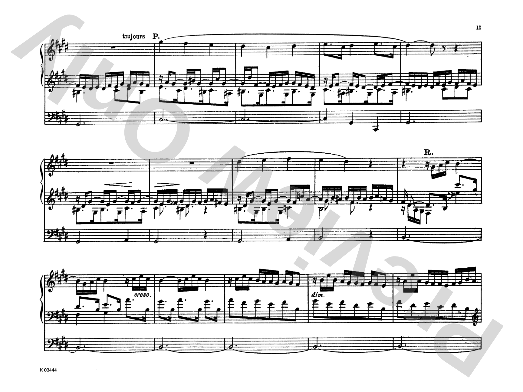Franck: Complete Organ Works, Volume II: Organ Comb Bound Book