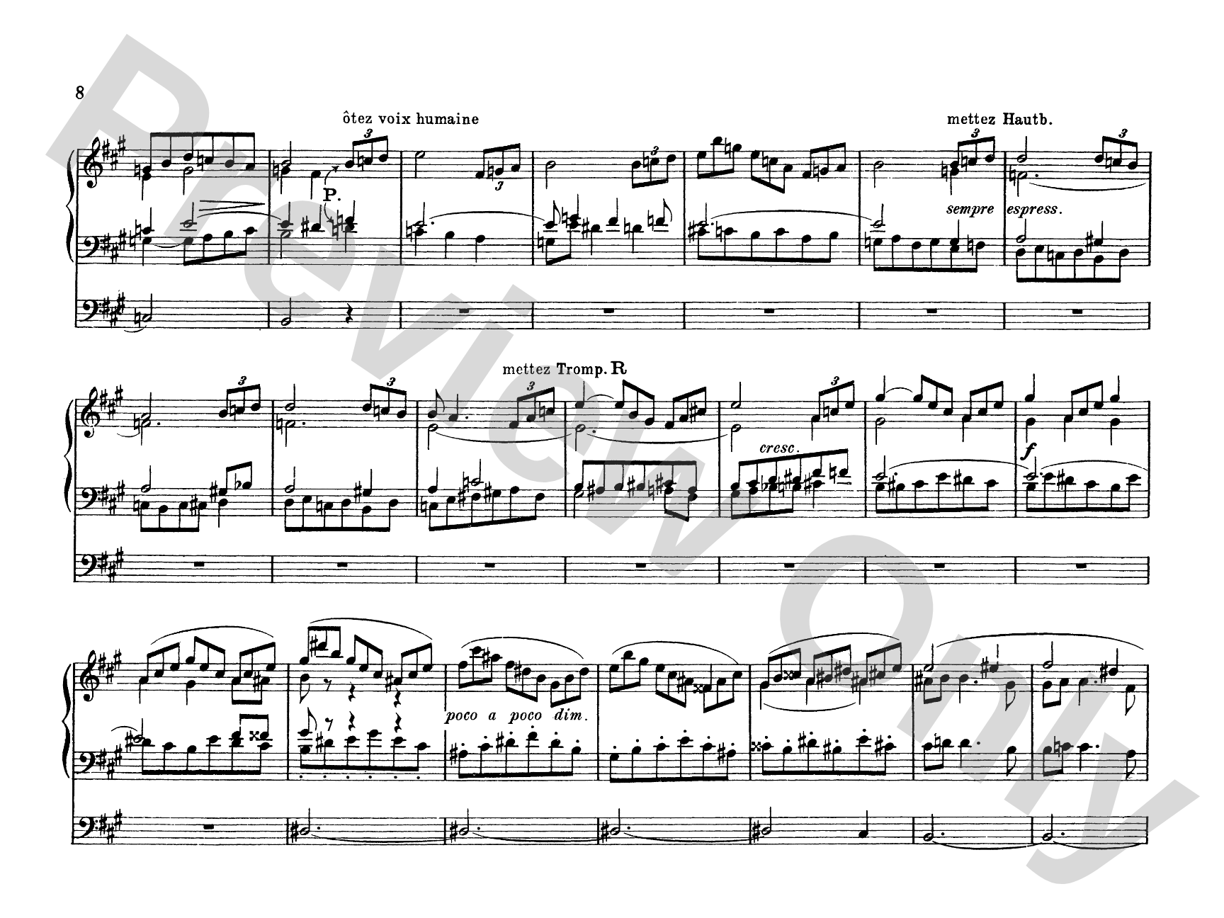 Franck: Complete Organ Works, Volume III: Organ Comb Bound Book