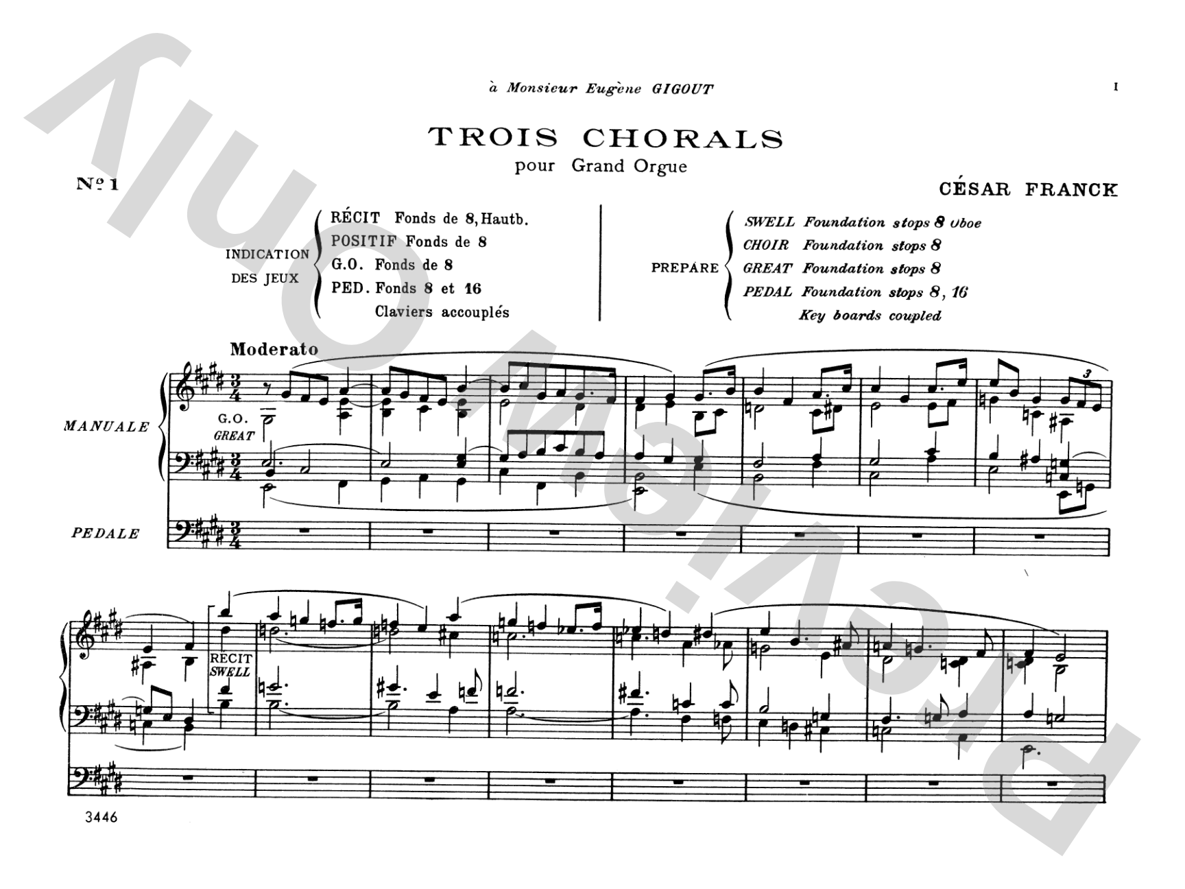 Franck: Complete Organ Works, Volume IV: Organ Comb Bound Book