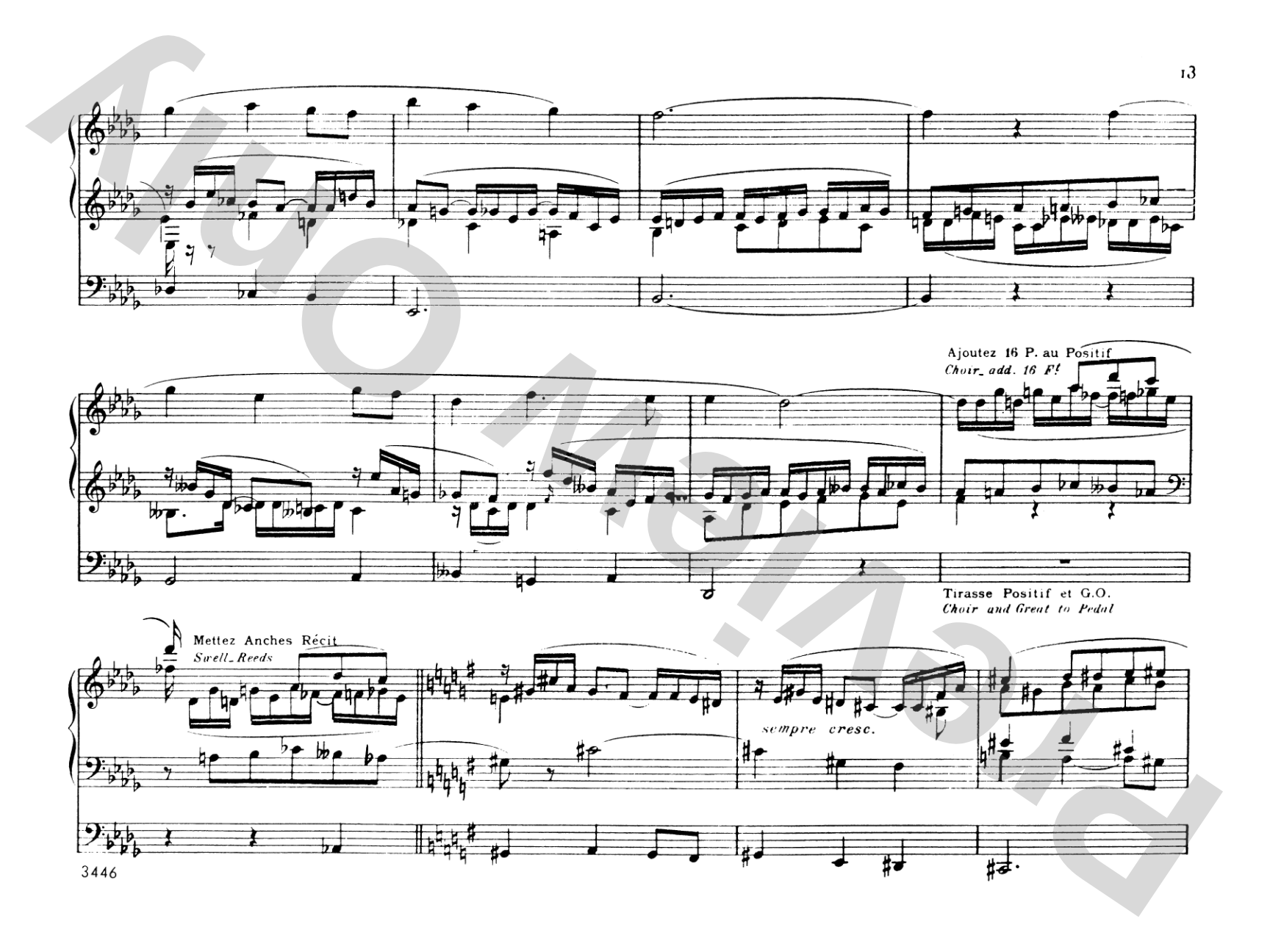 Franck: Complete Organ Works, Volume IV: Organ Comb Bound Book
