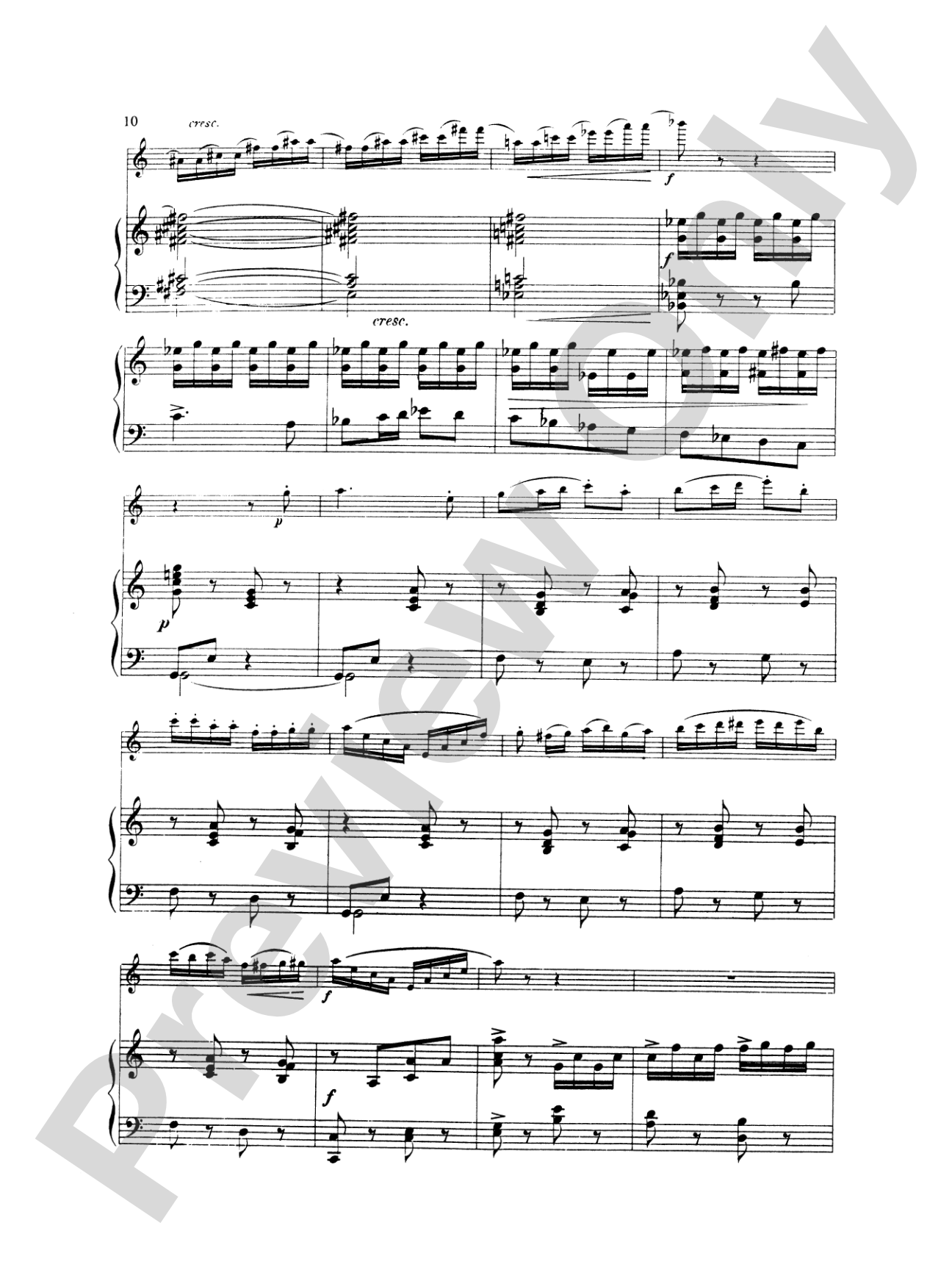Fauré: Fantasy, Op. 79: Flute Part(s)