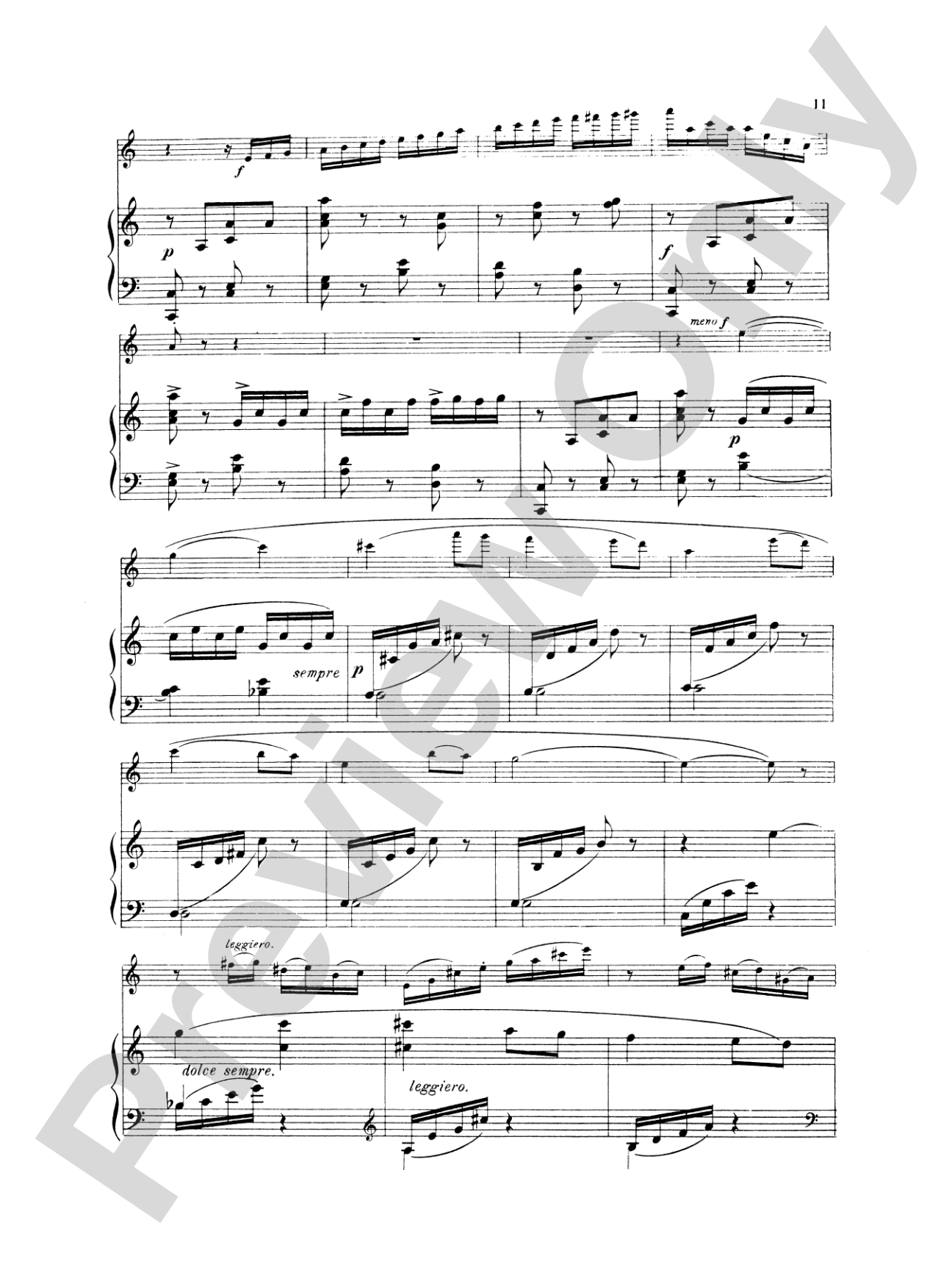 Fauré: Fantasy, Op. 79: Flute Part(s)