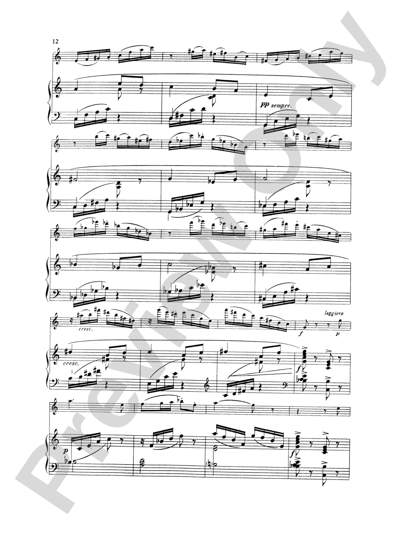 Fauré: Fantasy, Op. 79: Flute Part(s)