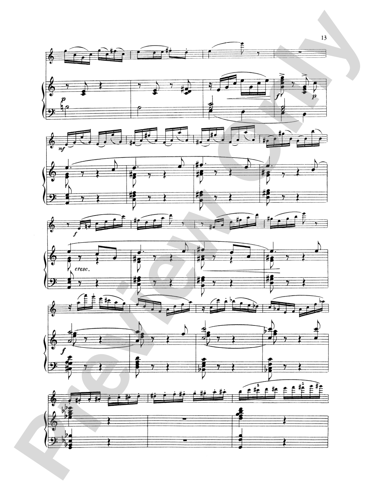 Fauré: Fantasy, Op. 79: Flute Part(s)