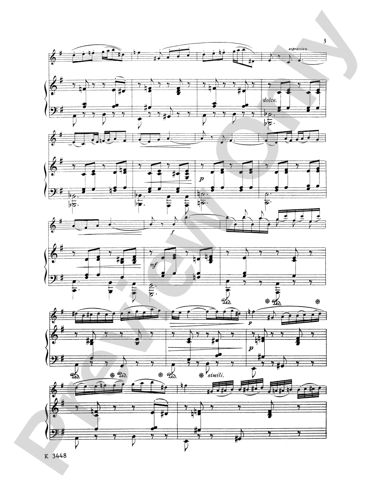 Fauré: Fantasy, Op. 79: Flute Part(s)