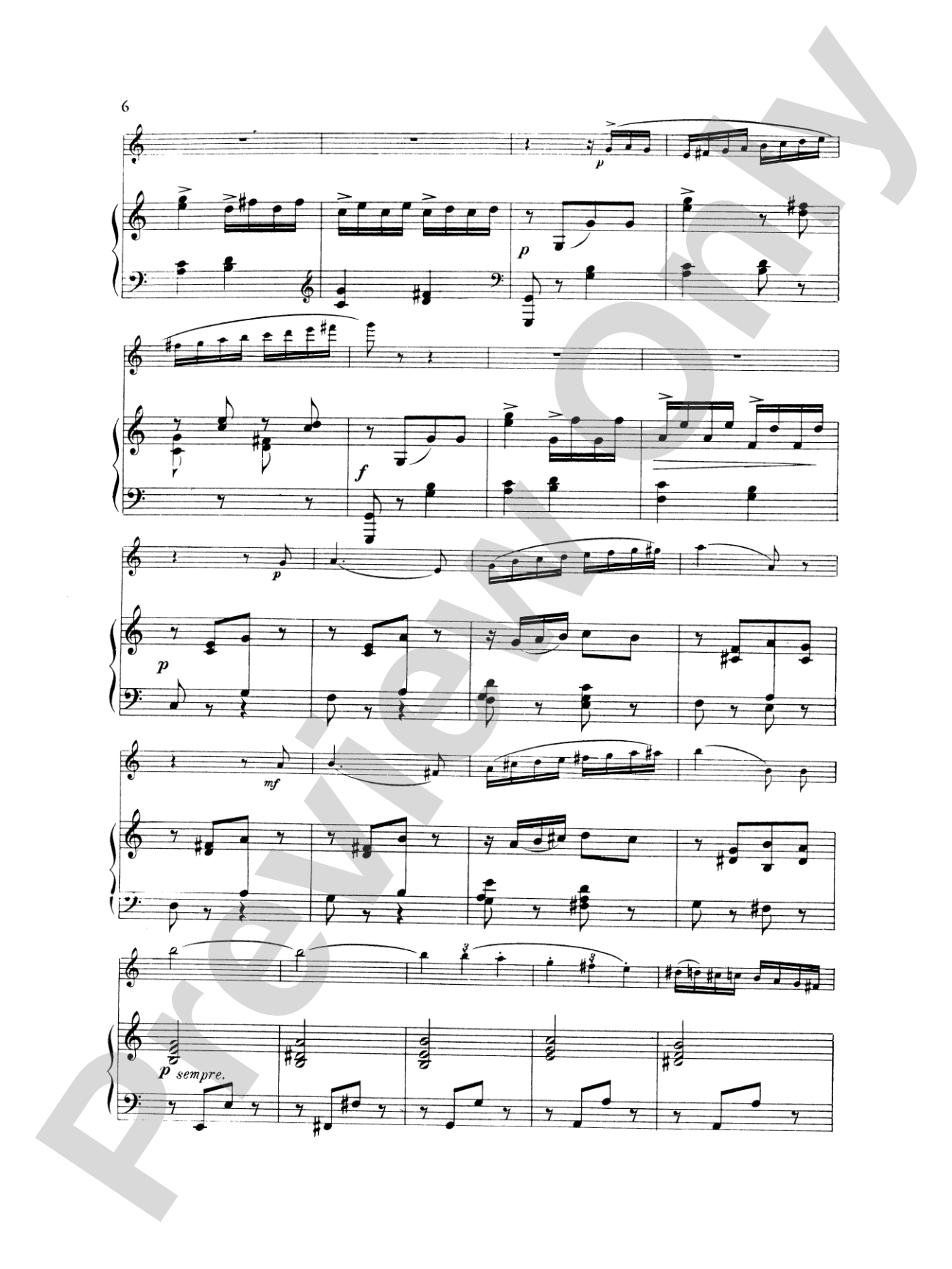 Fauré: Fantasy, Op. 79: Flute Part(s)
