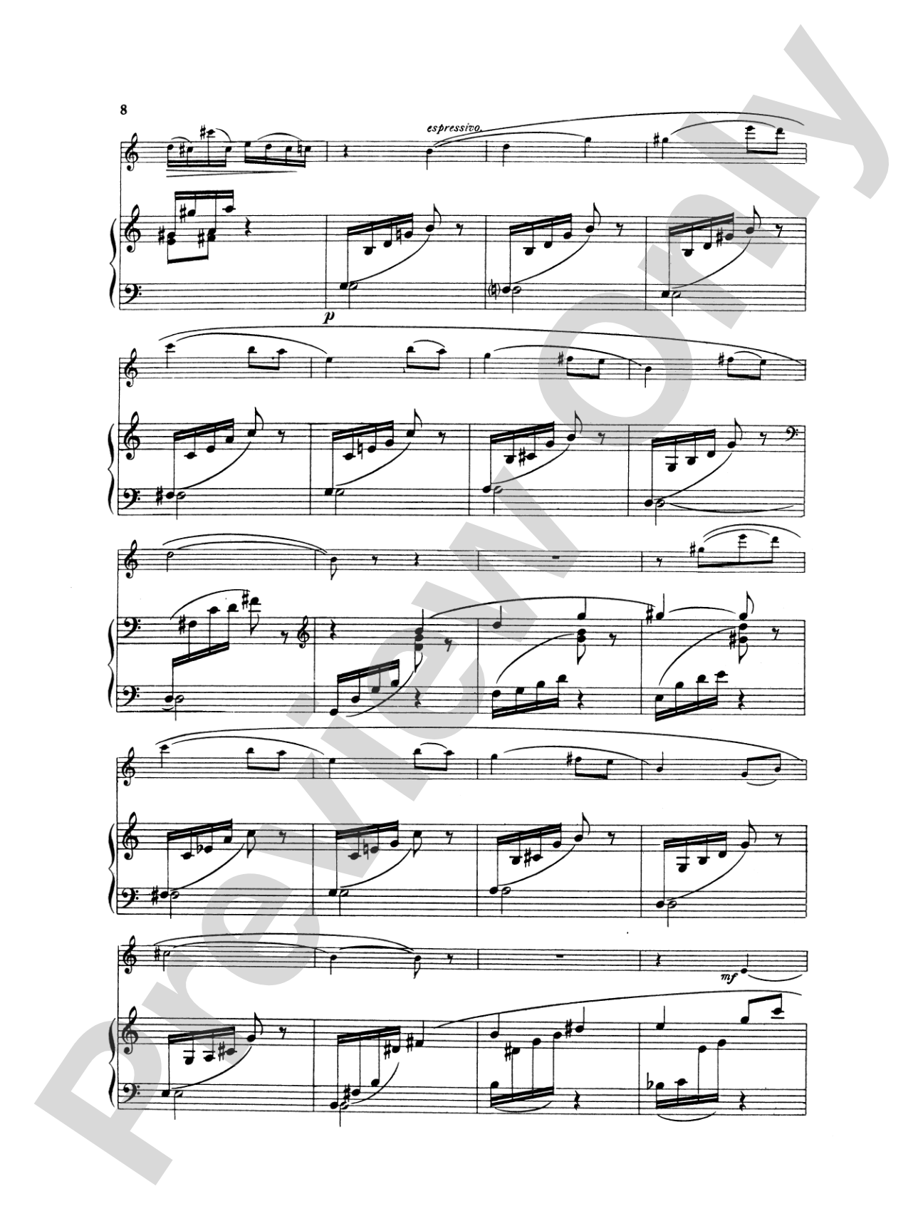 Fauré: Fantasy, Op. 79: Flute Part(s)