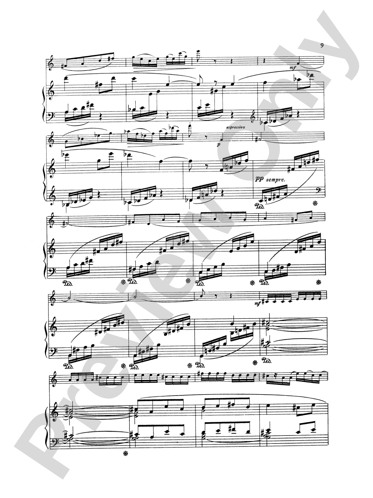 Fauré: Fantasy, Op. 79: Flute Part(s)