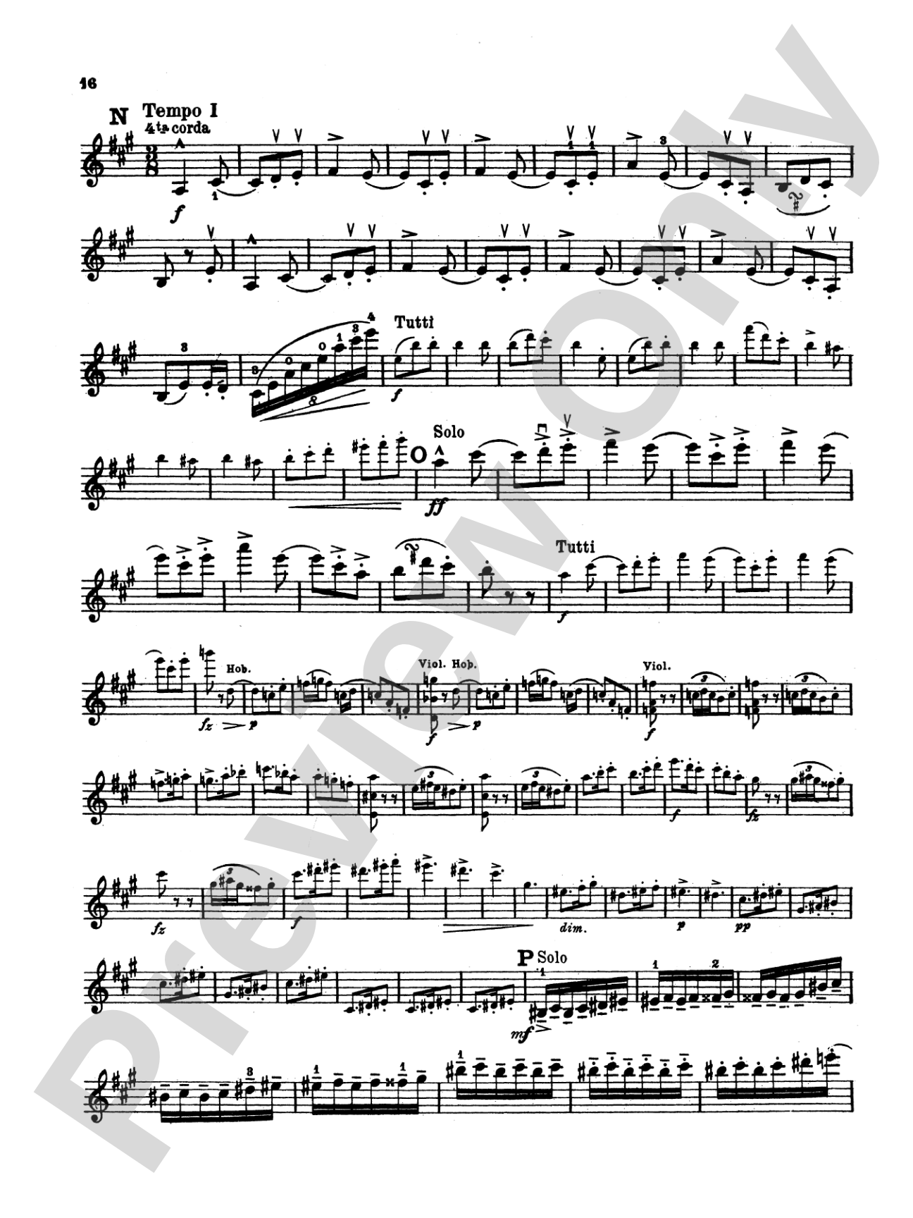 Dvorák: Violin Concerto in A Minor, Op. 53: Violin Book