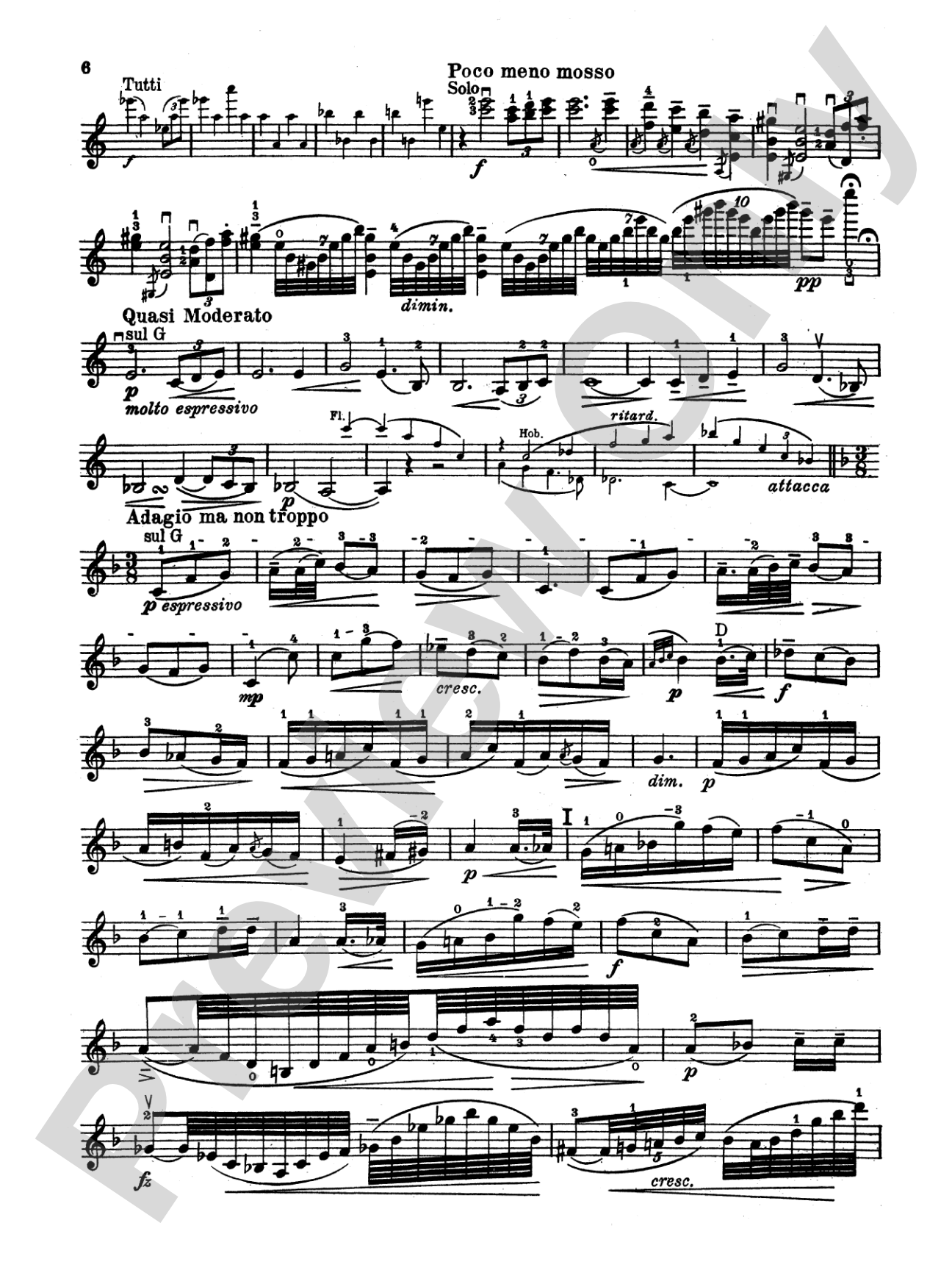 Dvorák: Violin Concerto in A Minor, Op. 53: Violin Book