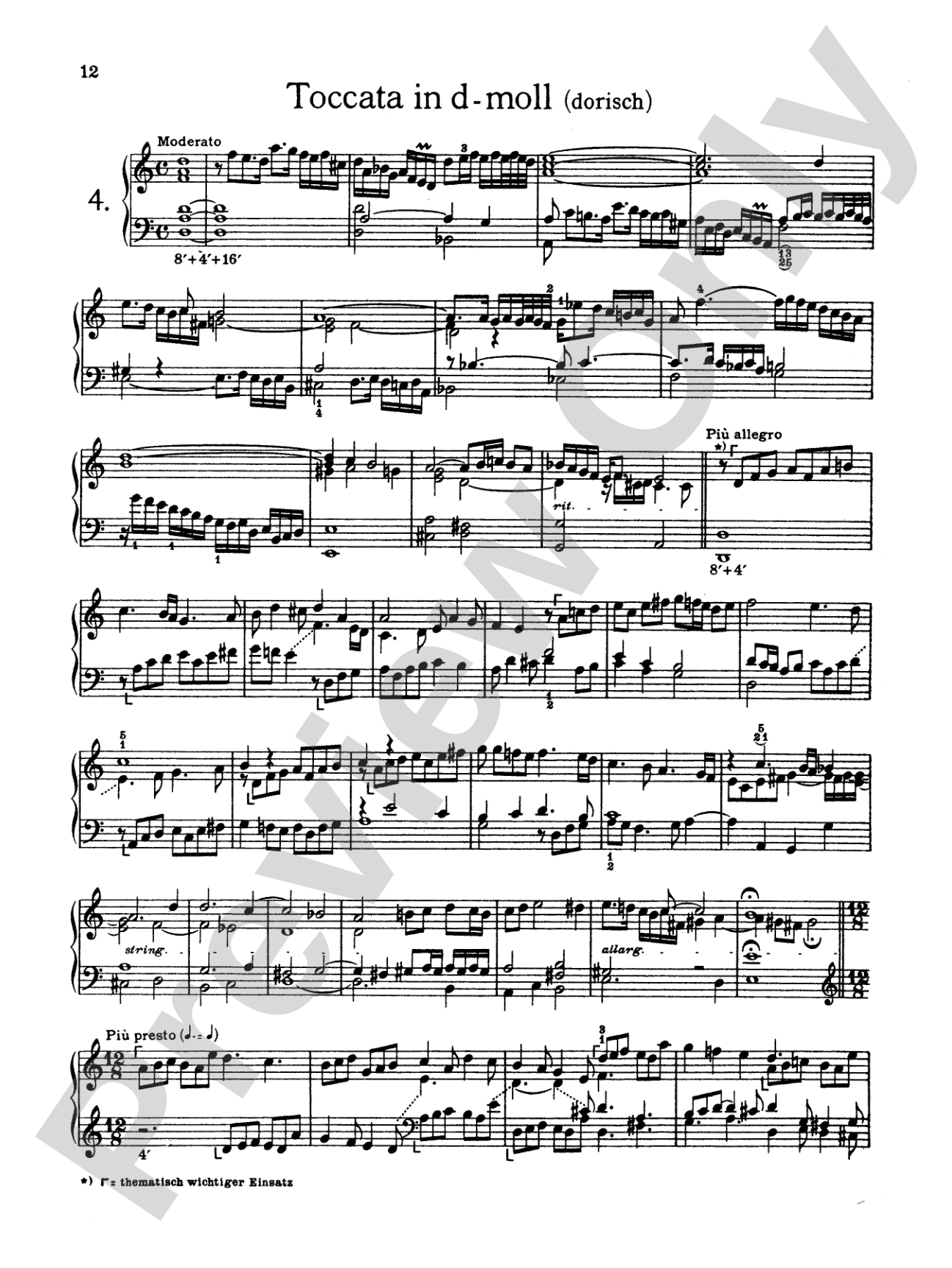 Froberger: Selected Works for Cembalo