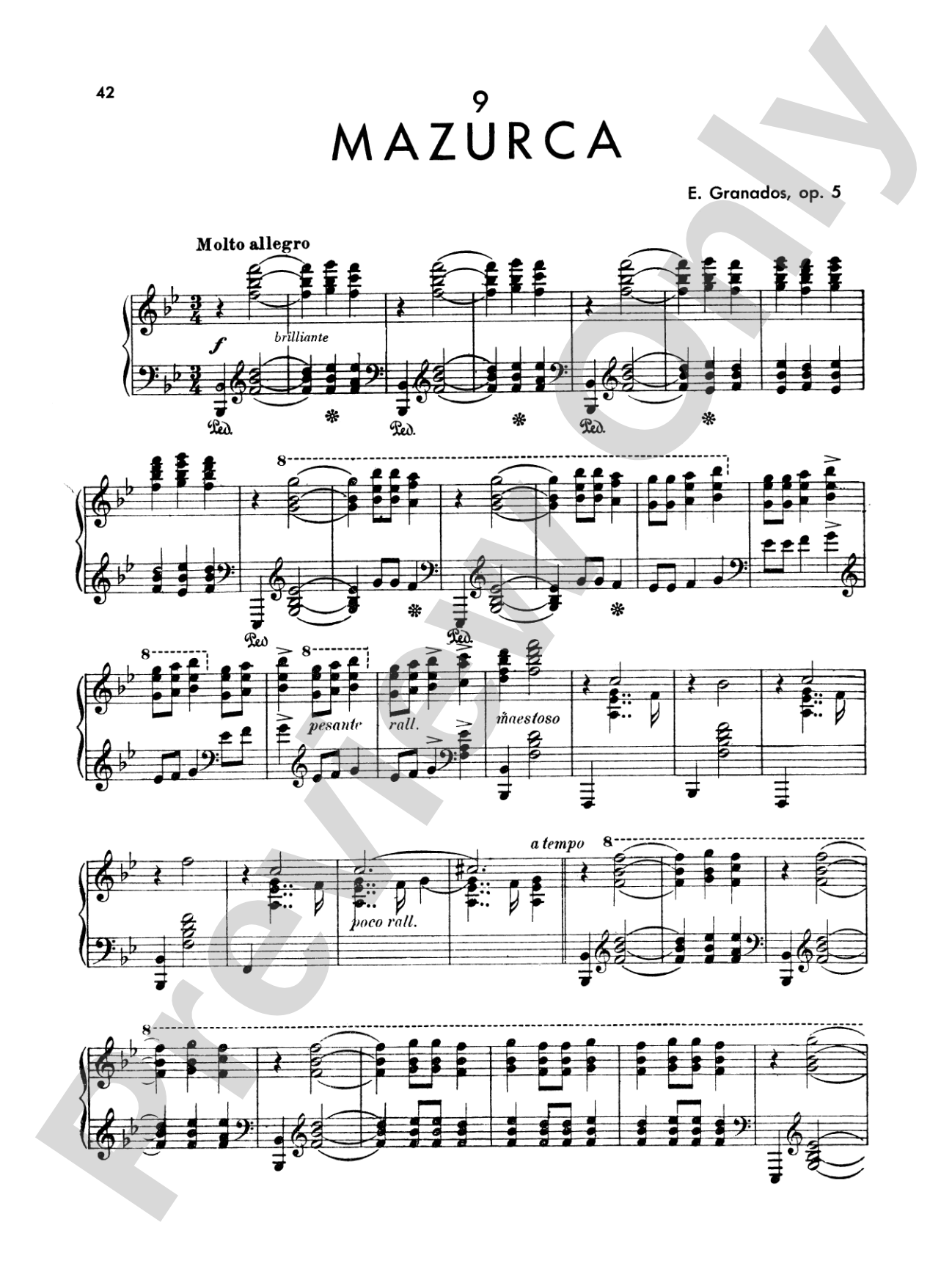 Granados: Twelve Spanish Dances (Volume II)