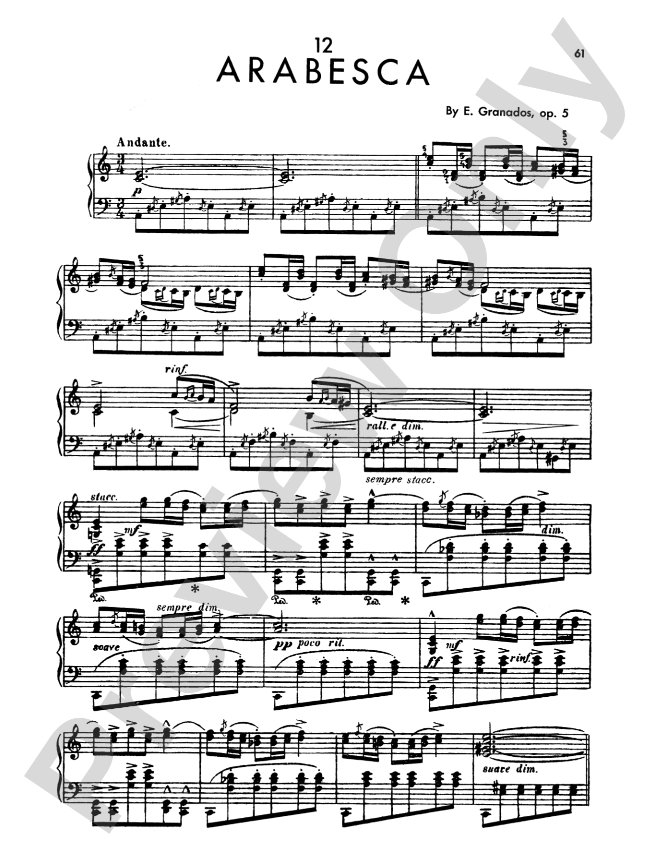Granados: Twelve Spanish Dances (Volume II)
