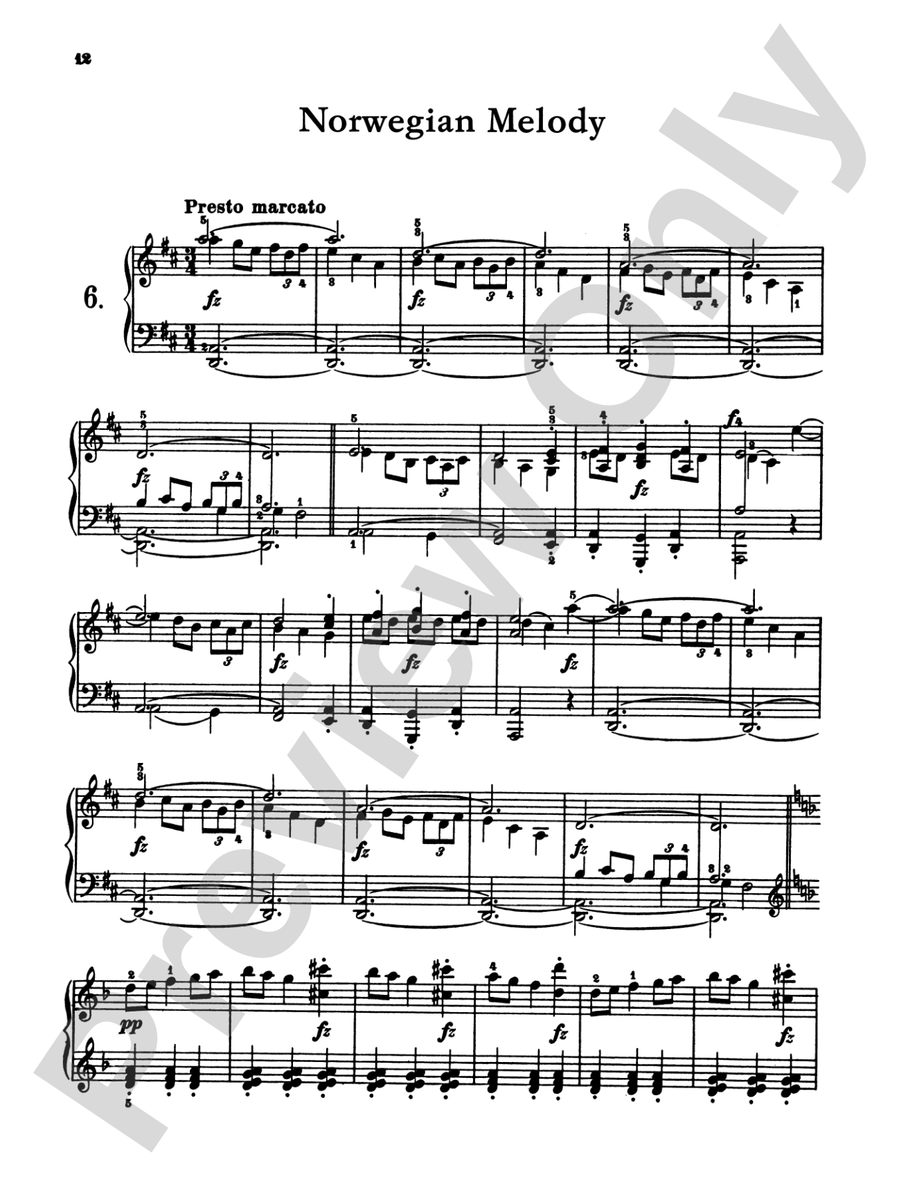 Grieg: Lyrics Pieces, Op. 12