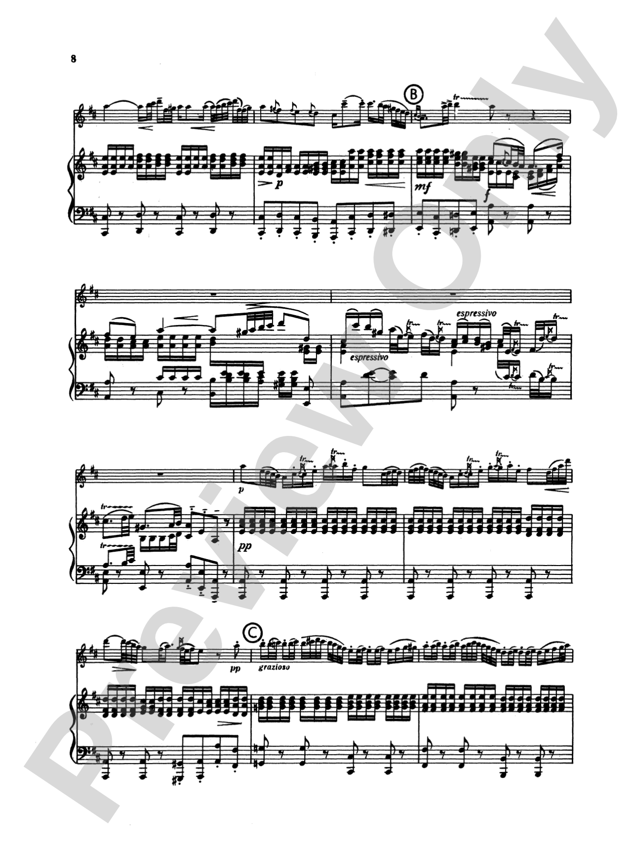 Gluck: Concerto in G Major: Flute Part(s)