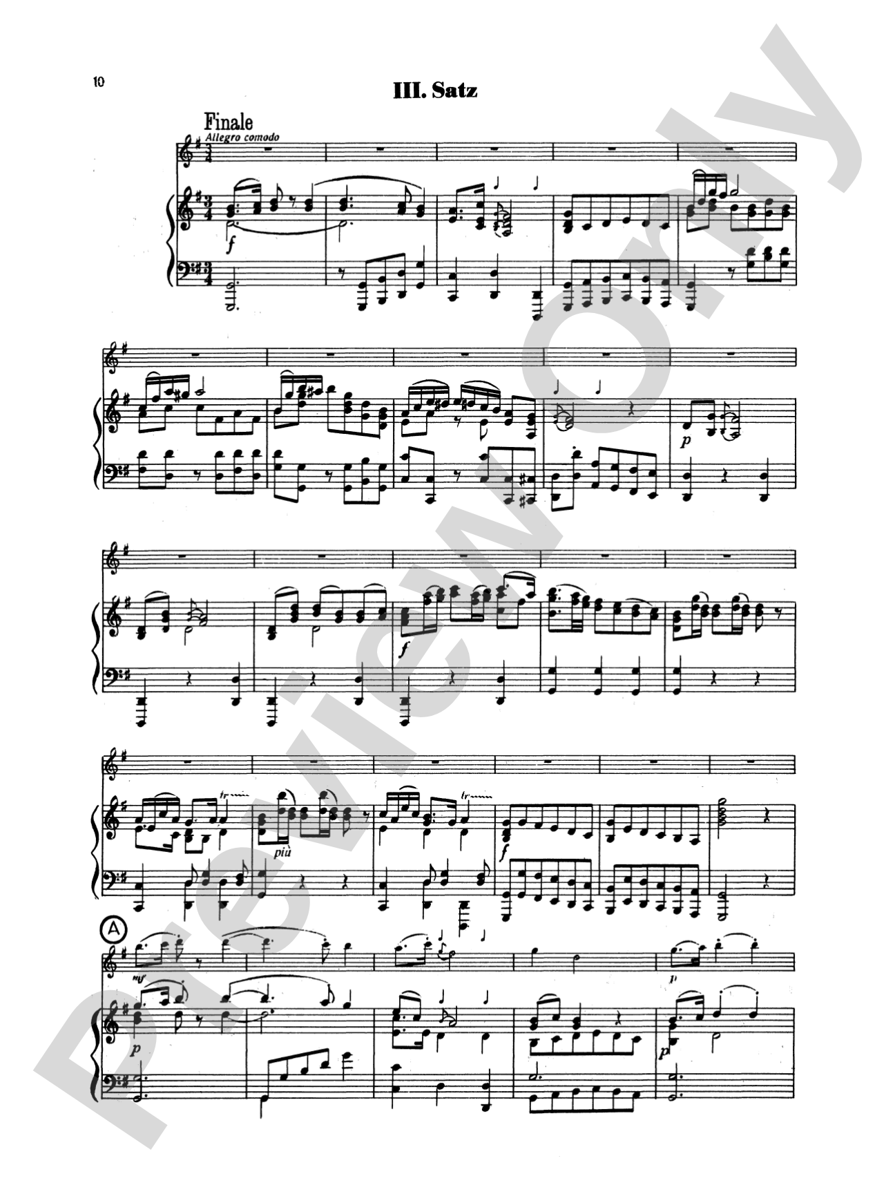 Gluck: Concerto in G Major: Flute Part(s)