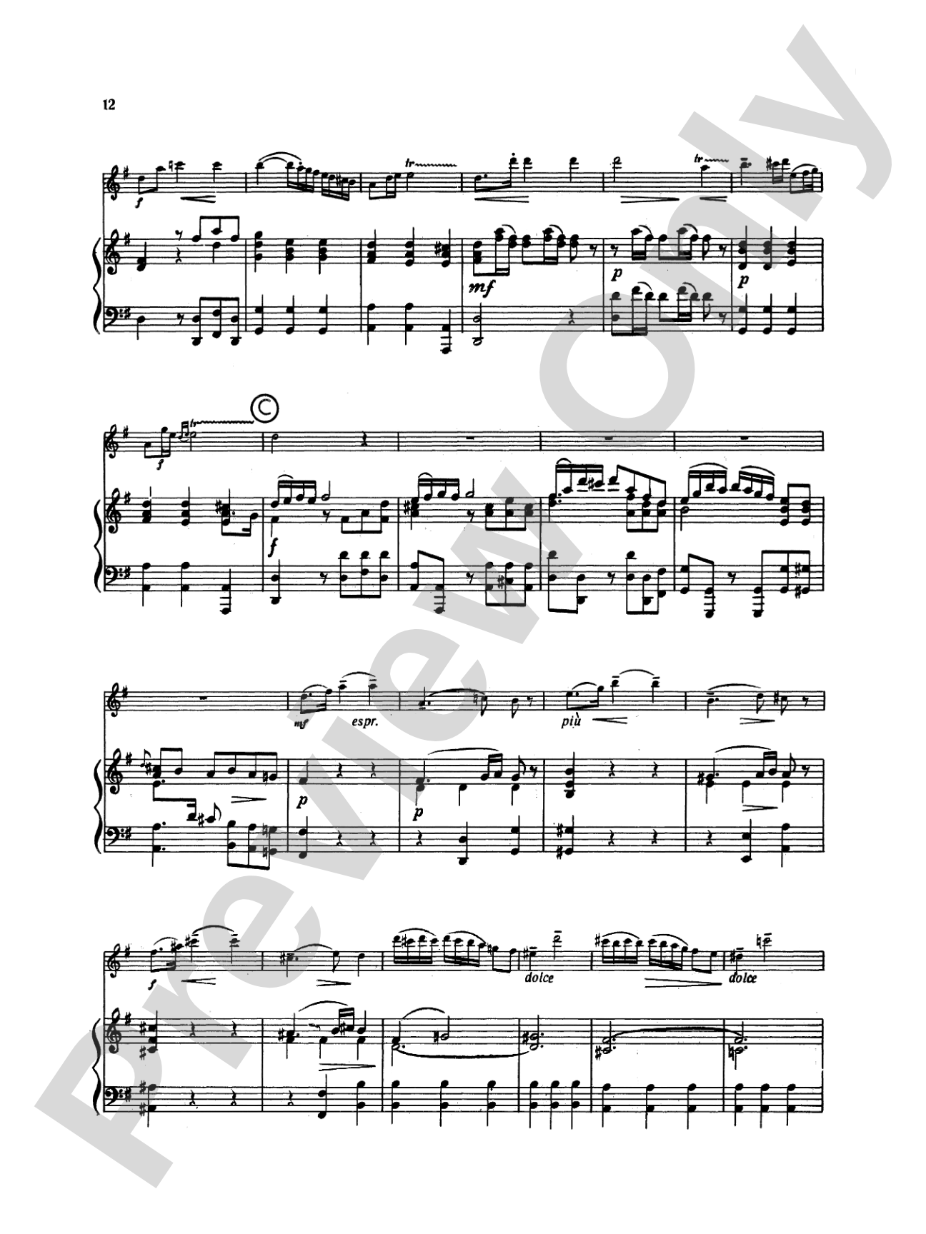 Gluck: Concerto in G Major: Flute Part(s)