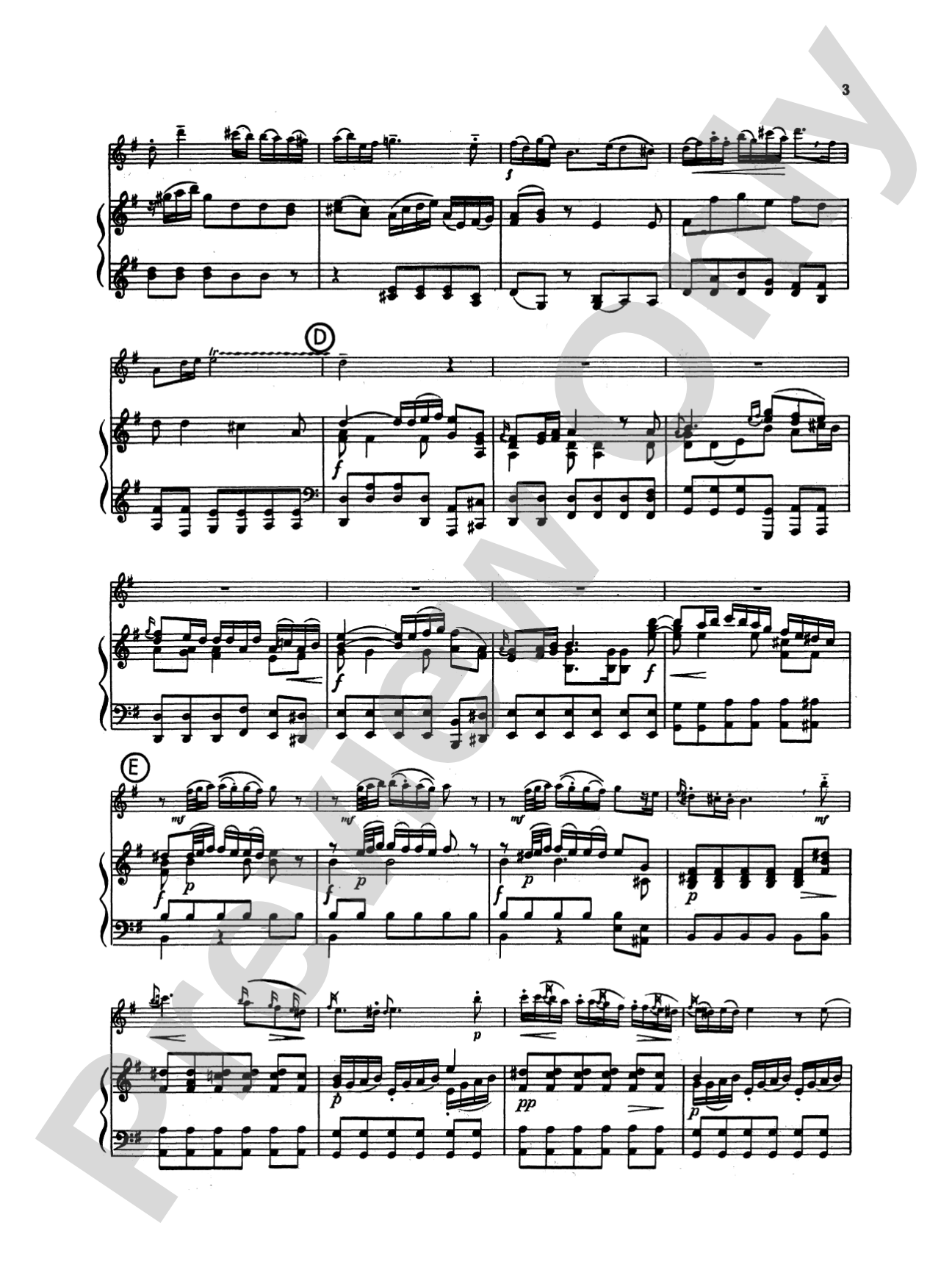 Gluck: Concerto in G Major: Flute Part(s)