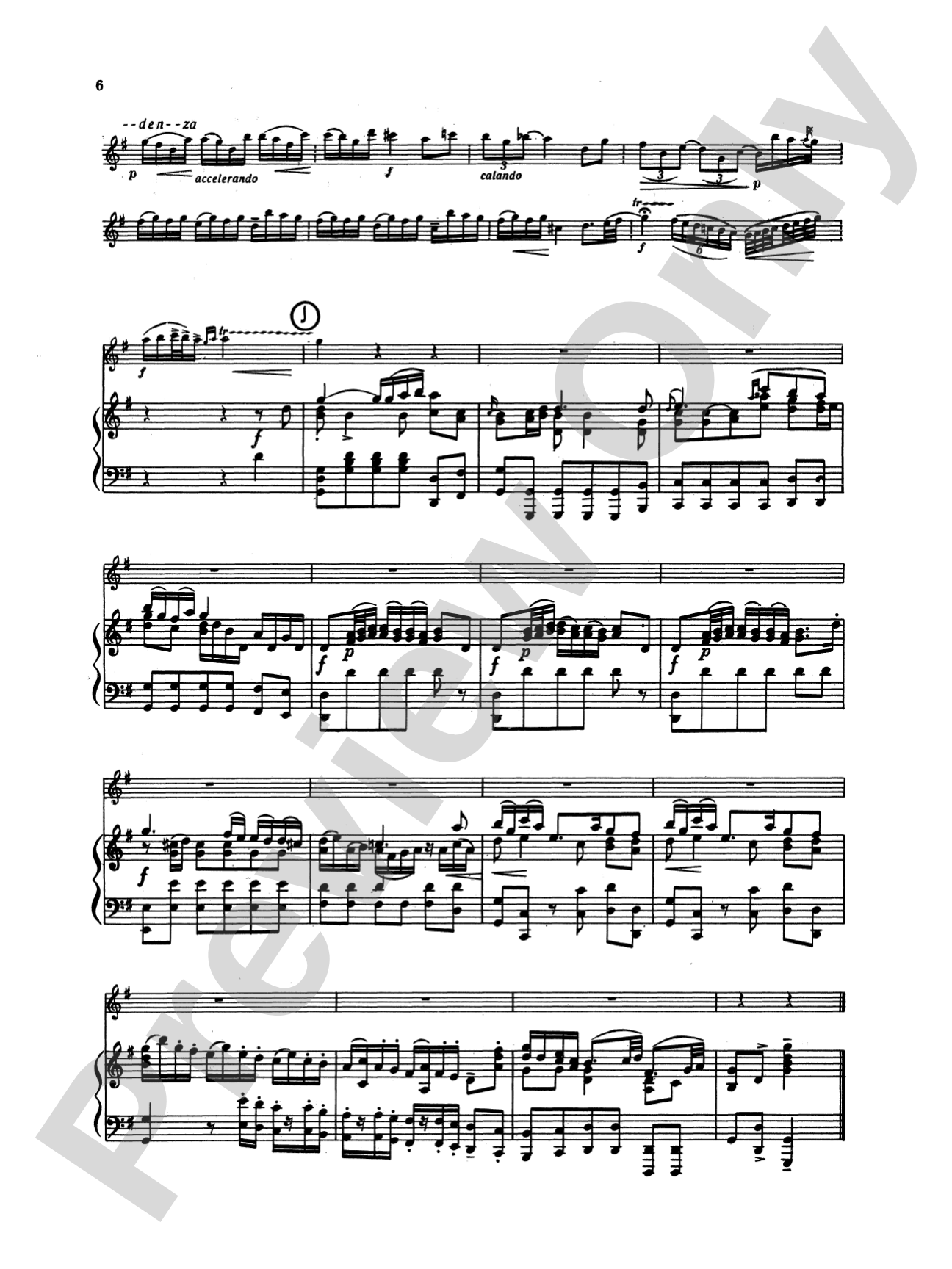 Gluck: Concerto in G Major: Flute Part(s)