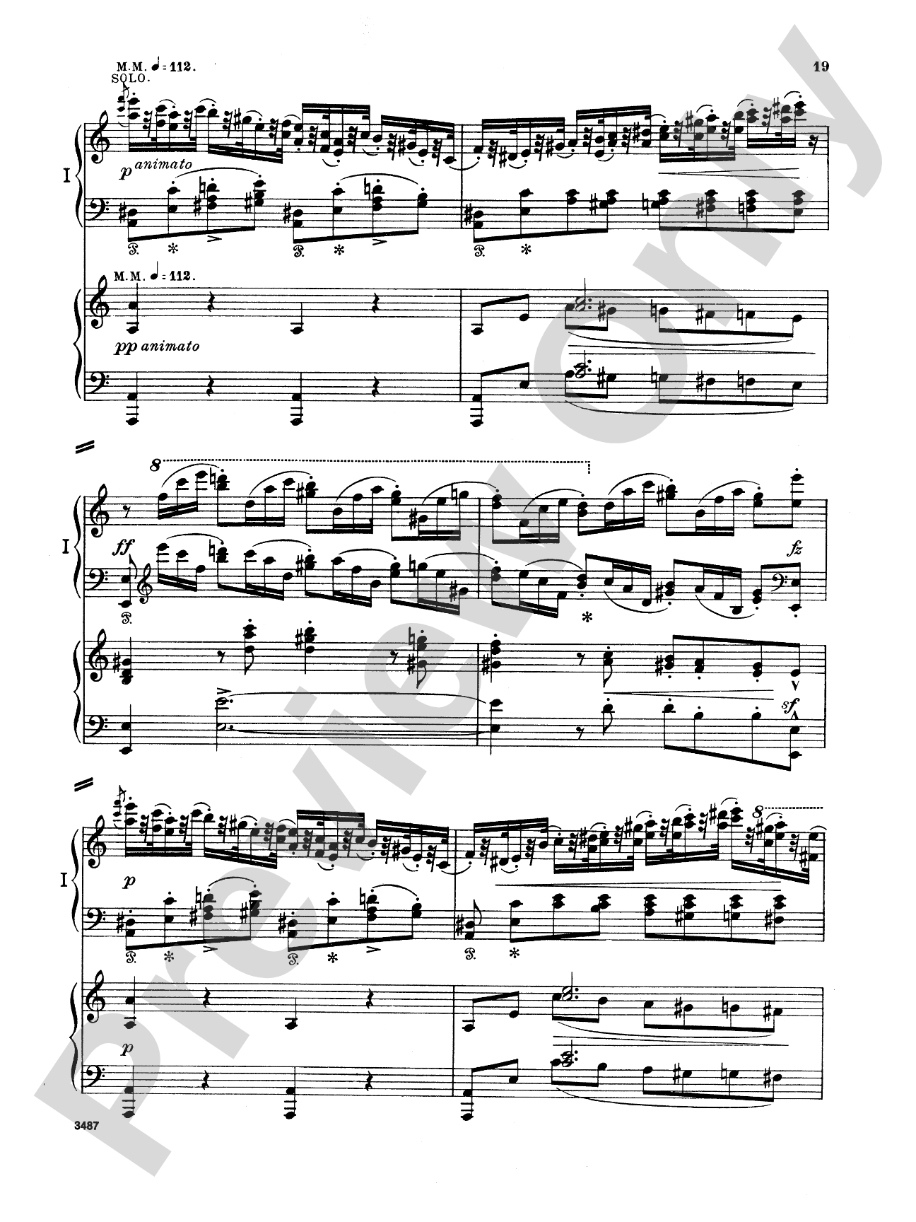 Grieg: Piano Concerto in A Minor, Op. 16: Piano Duo (2 Pianos, 4 Hands) Book (2 copies required)