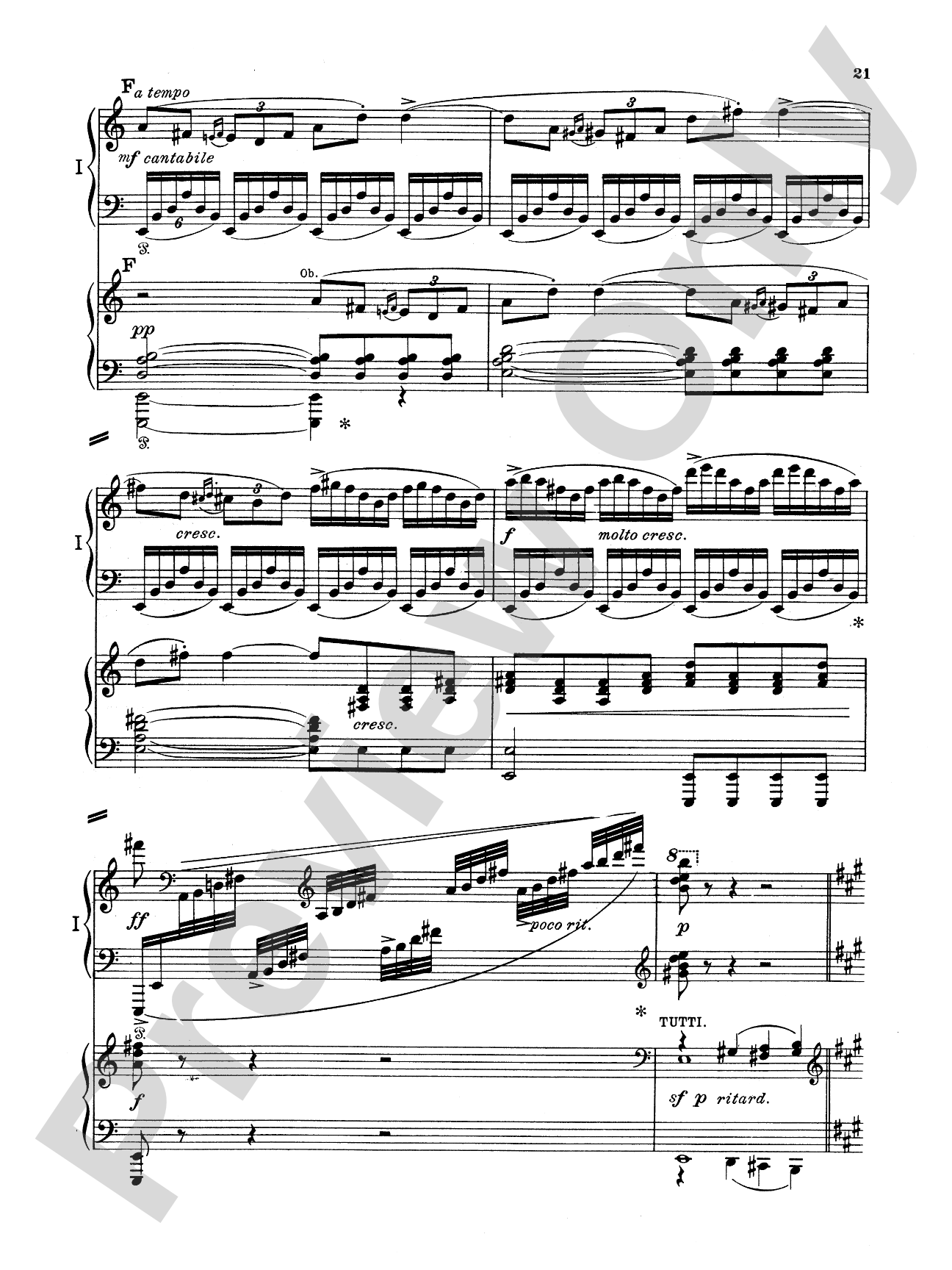 Grieg: Piano Concerto in A Minor, Op. 16: Piano Duo (2 Pianos, 4 Hands) Book (2 copies required)