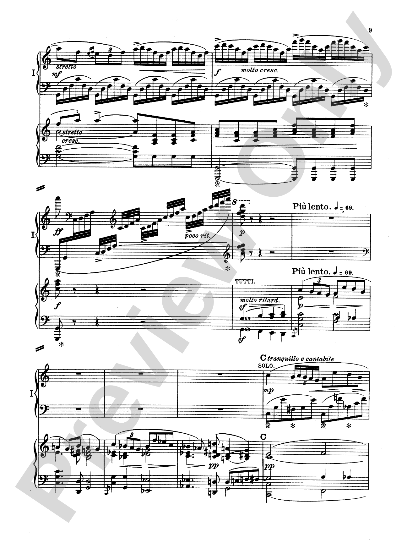 Grieg: Piano Concerto in A Minor, Op. 16: Piano Duo (2 Pianos, 4 Hands) Book (2 copies required)