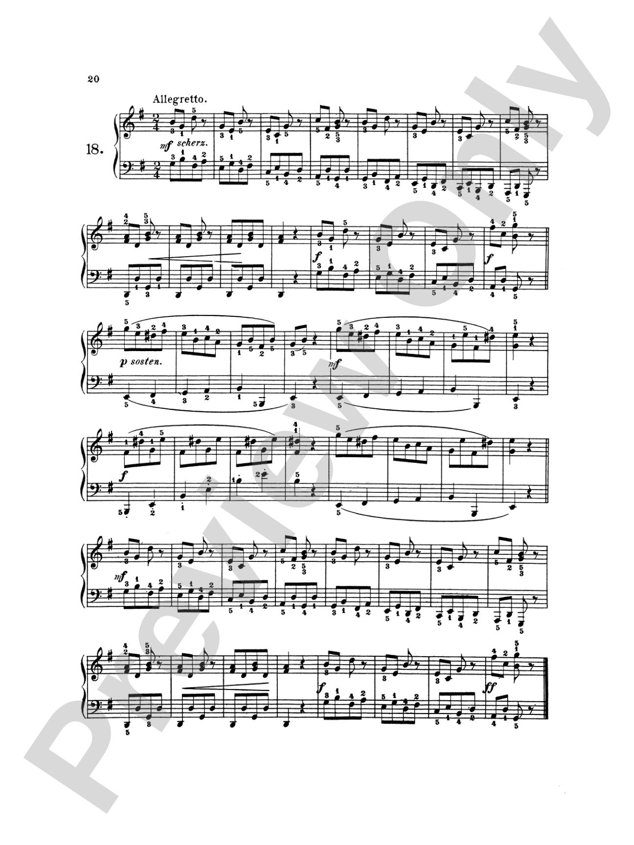Gurlitt: School of Velocity for Beginners, Op. 141