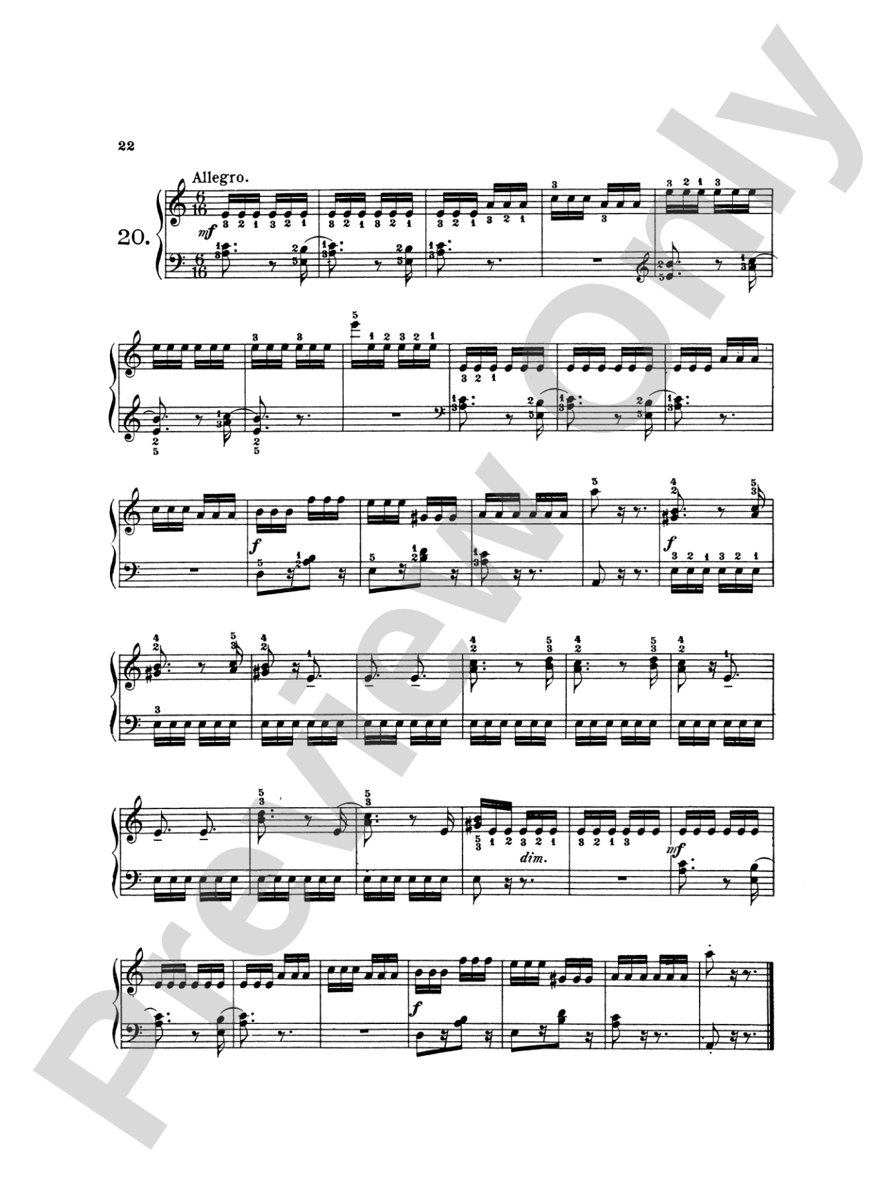 Gurlitt: School of Velocity for Beginners, Op. 141