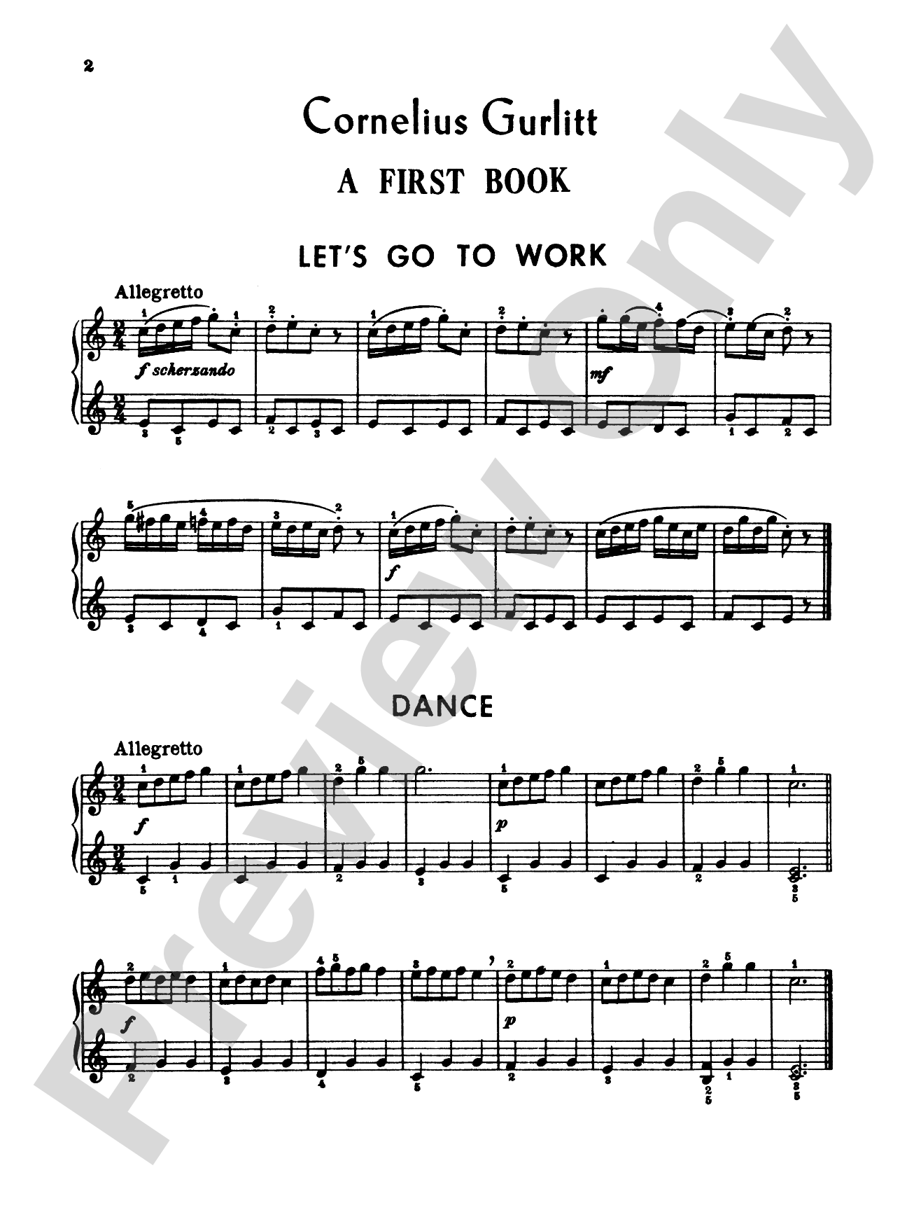 Gurlitt: A First Book: Piano Book