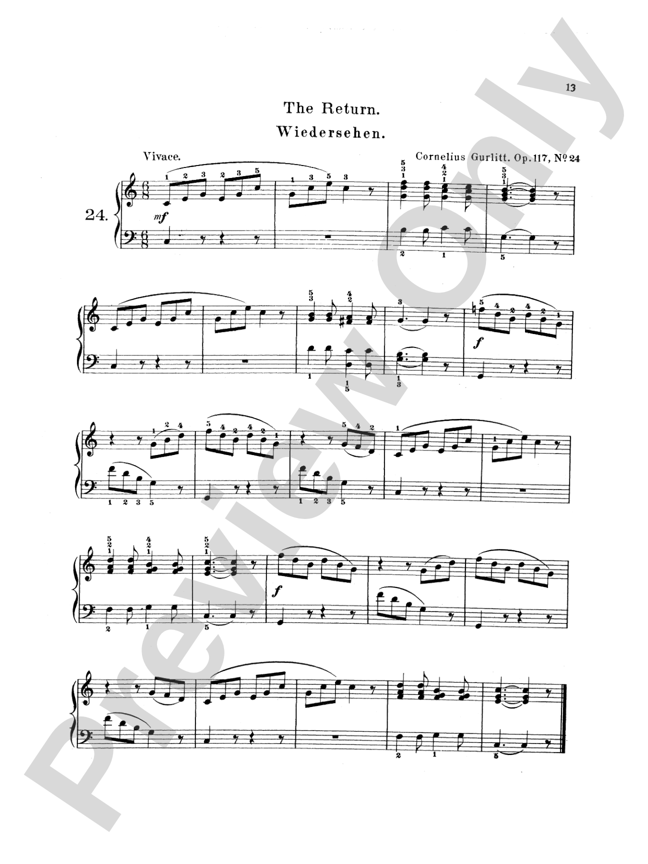 Gurlitt: First Lessons, Op. 117