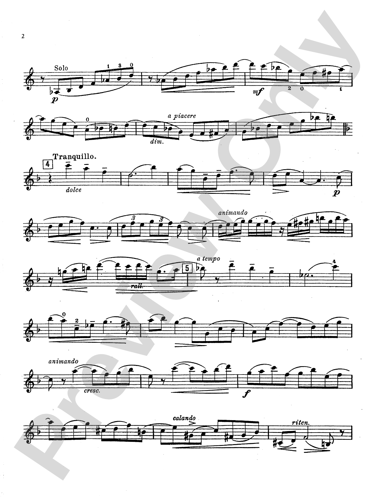 Glazunov: Concerto in A Minor, Op. 82: Violin Book
