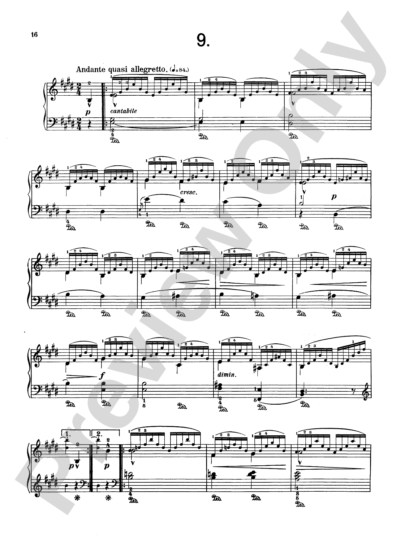 Heller: Twenty-five Melodious Studies, Op. 45