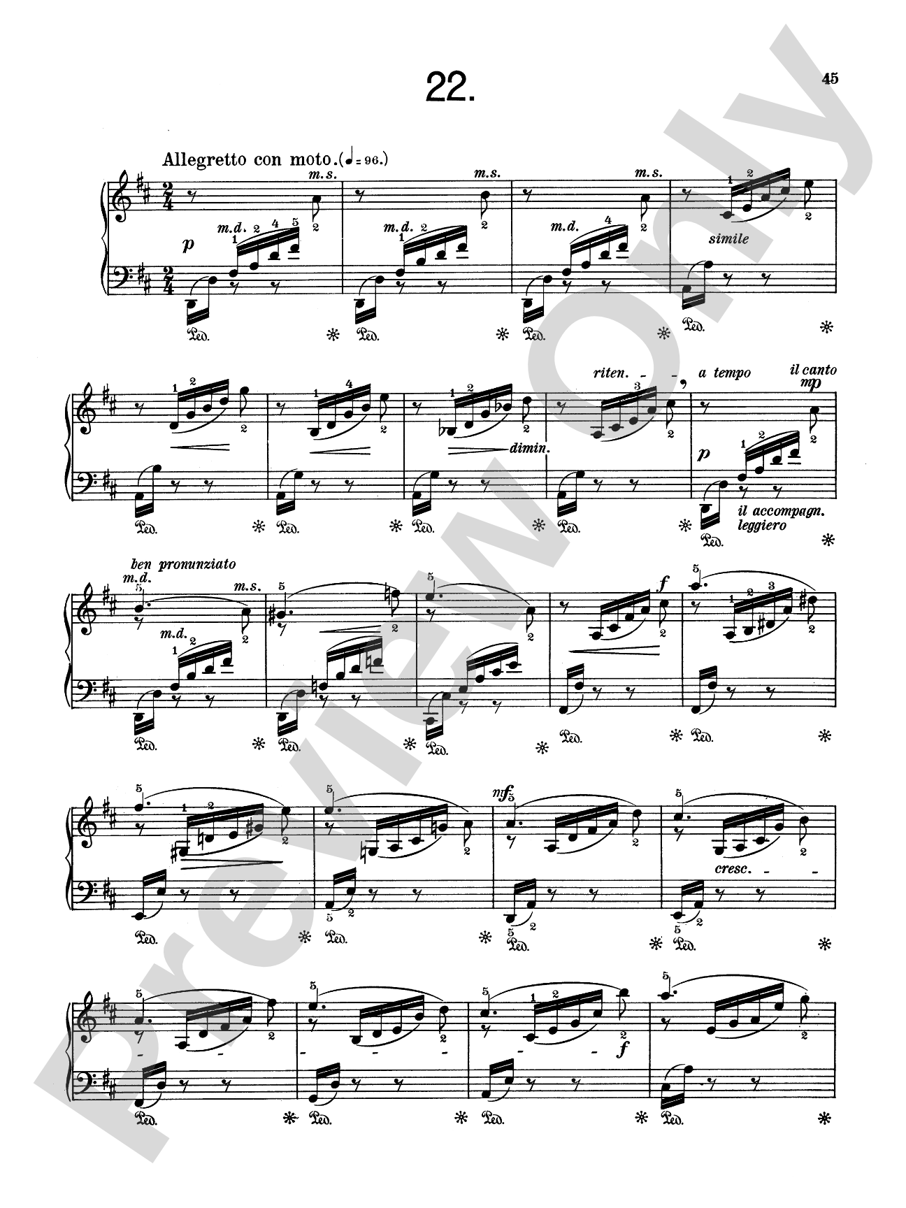 Heller: Twenty-five Melodious Studies, Op. 45