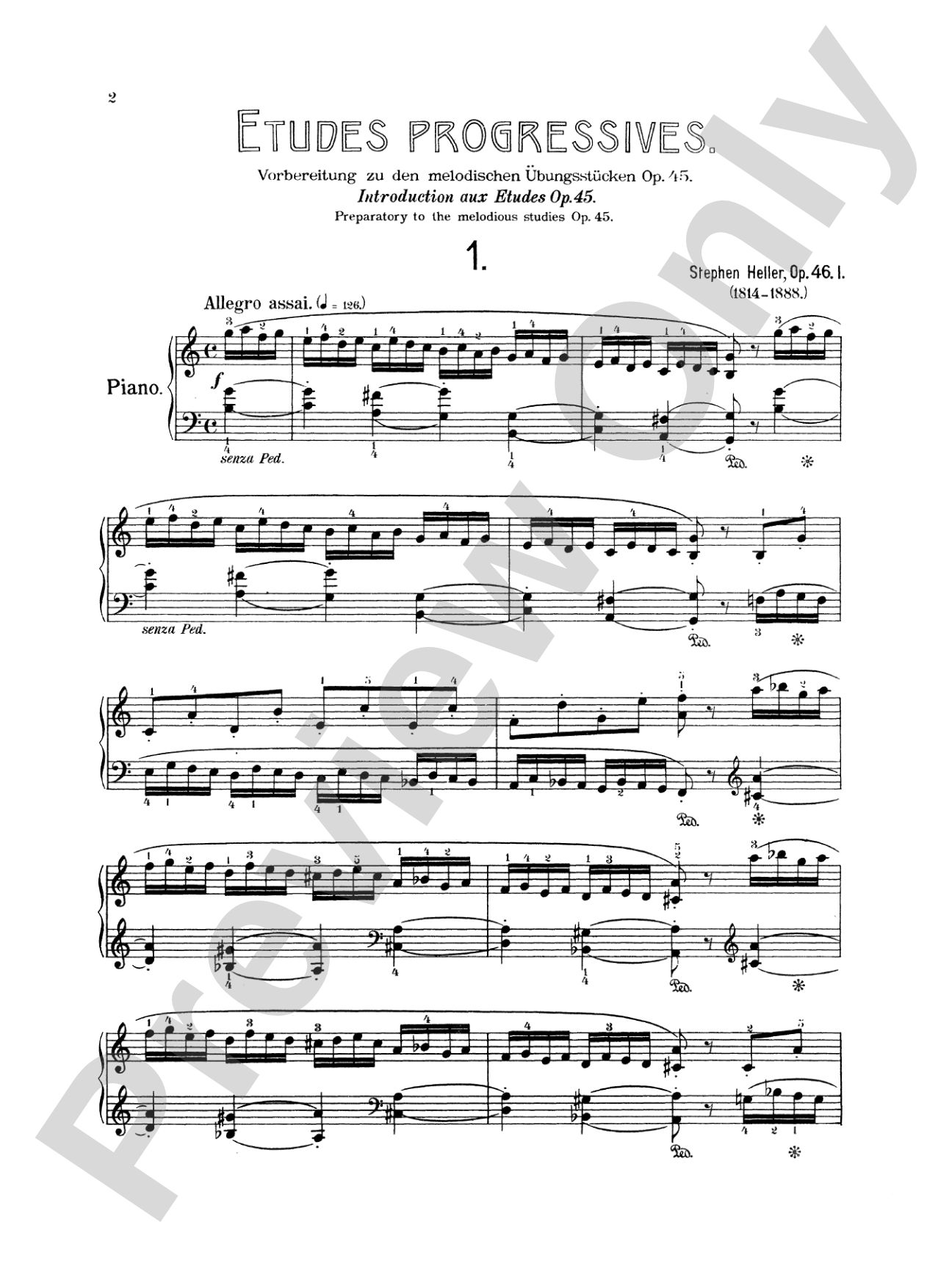 Heller: Studies, Op. 46