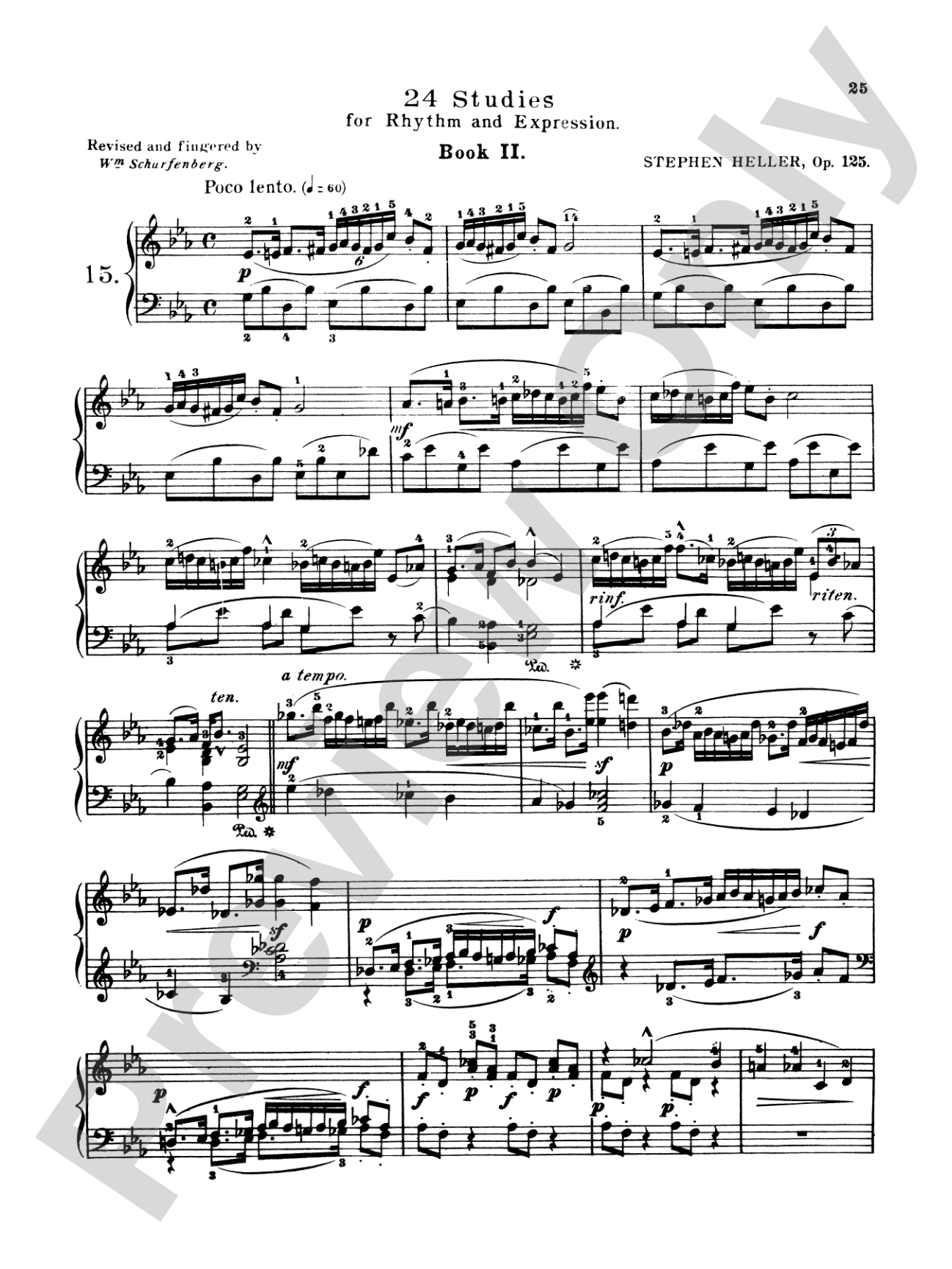 Heller: Twenty-four Piano Studies for Rhythm and Expression (Op. 125)
