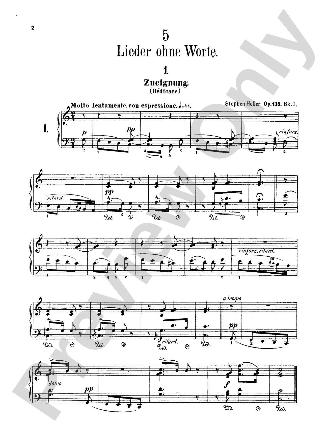 Heller: Album for the Young, Op. 138: Piano Book