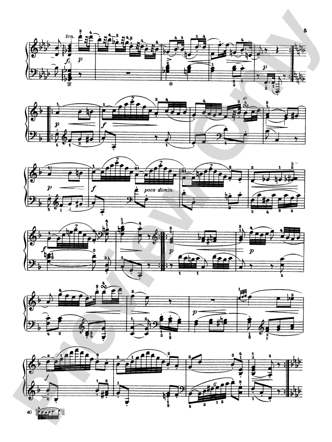 Haydn: Eight Various Compositions: Piano Book