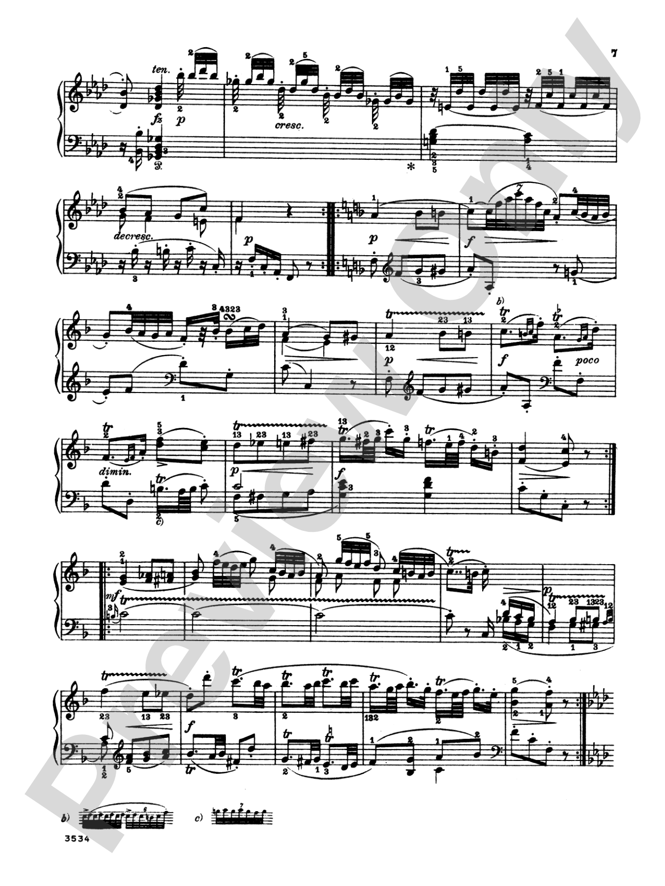 Haydn: Eight Various Compositions: Piano Book