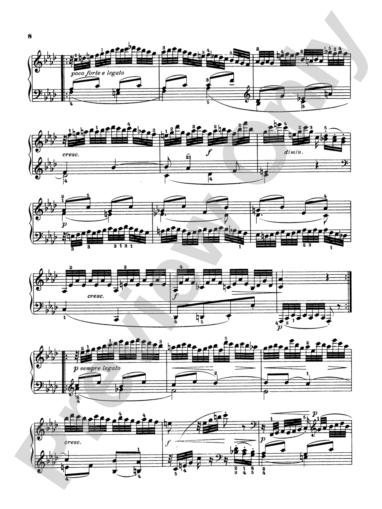 Haydn: Eight Various Compositions: Piano Book
